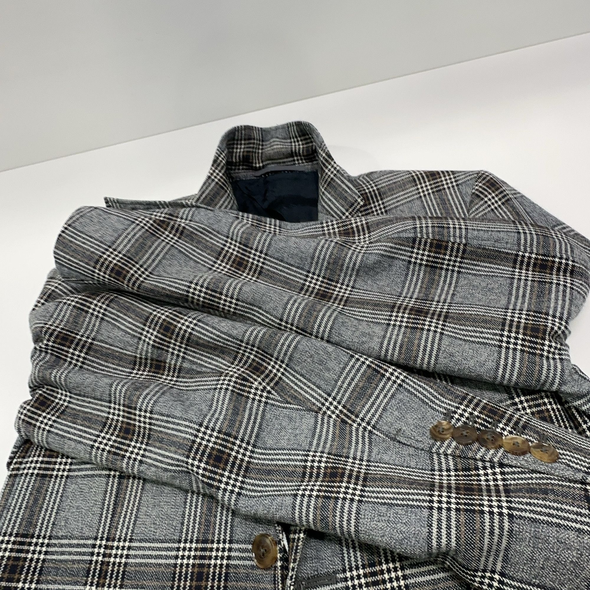 Gucci Gucci Plaid Wool Blazer 38S Size 38R - 9 Thumbnail