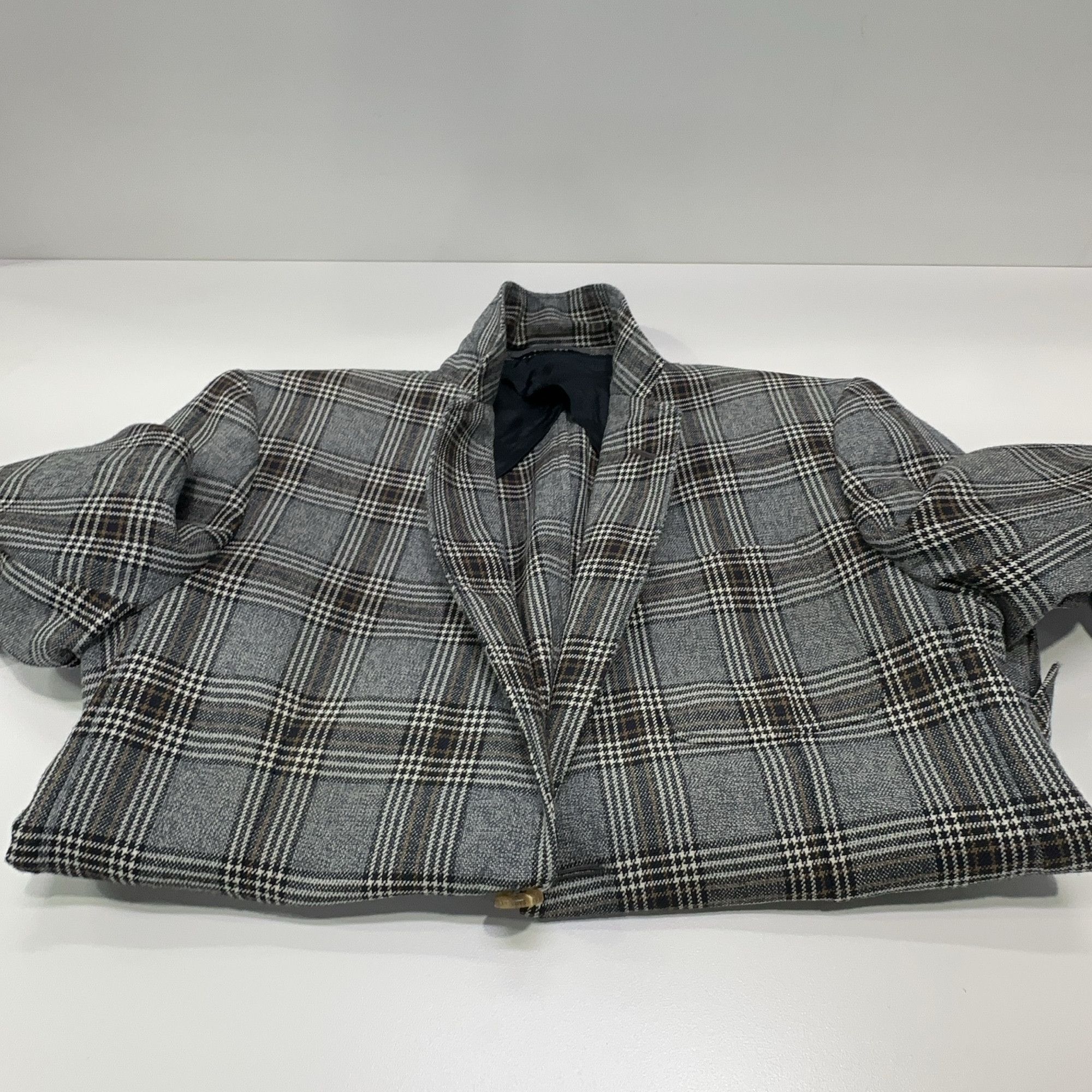 Gucci Gucci Plaid Wool Blazer 38S Size 38R - 8 Thumbnail