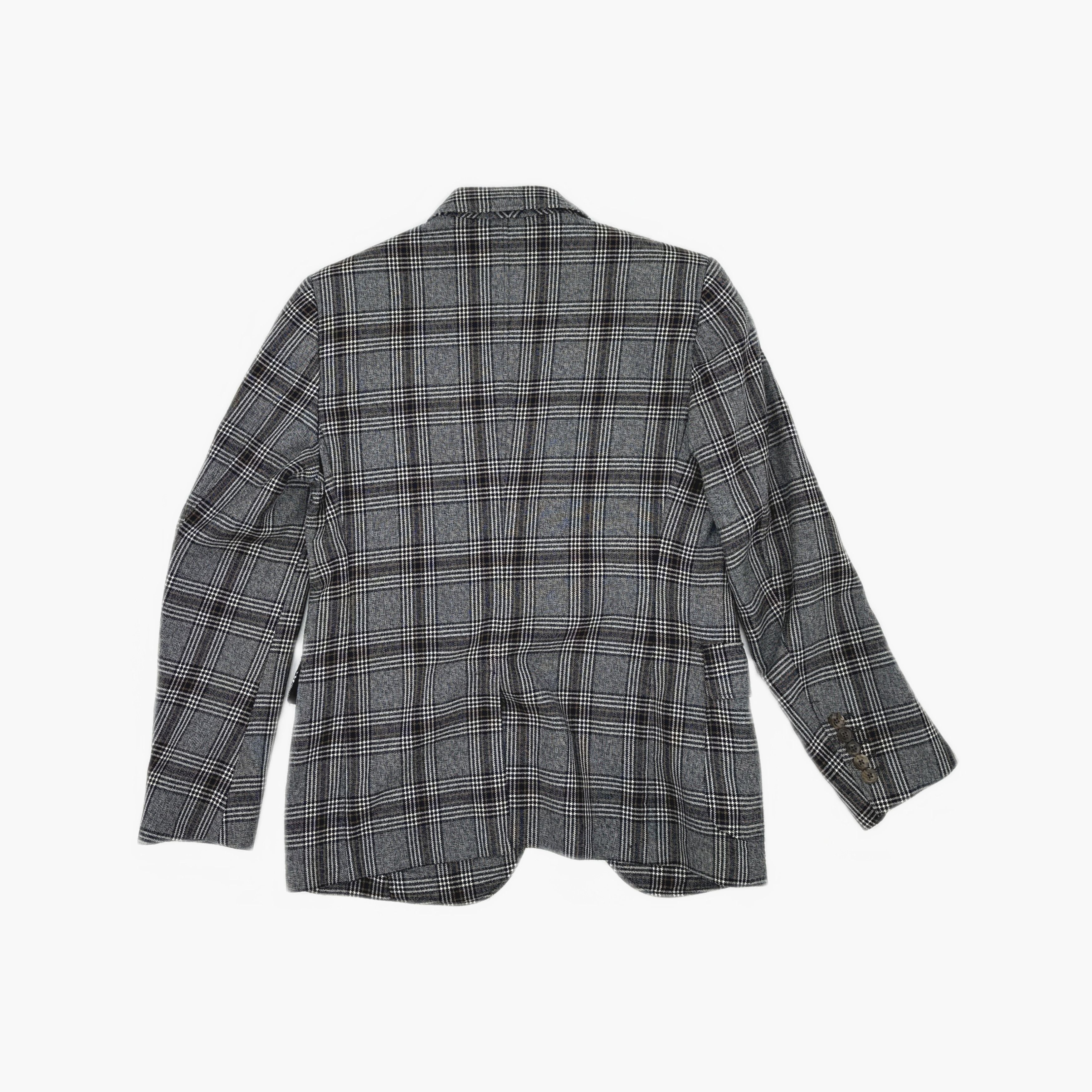Gucci Gucci Plaid Wool Blazer 38S Size 38R - 2 Thumbnail