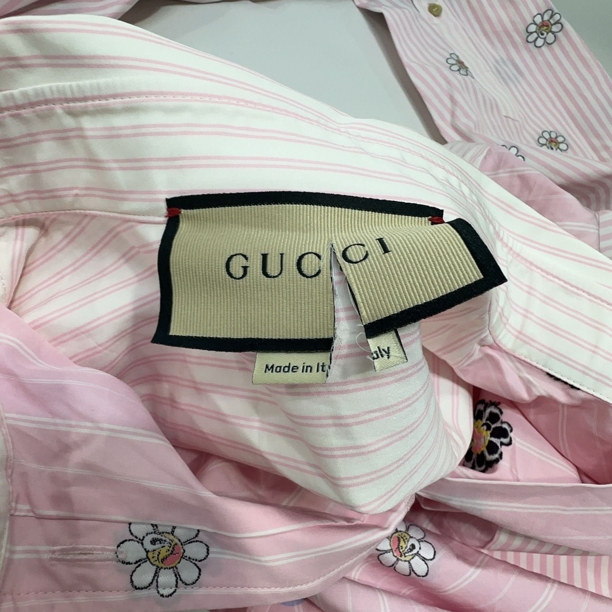 Gucci Gucci Floral Striped Shirt Mini Dress 42 Size M / US 6-8 / IT 42-44 - 8 Thumbnail