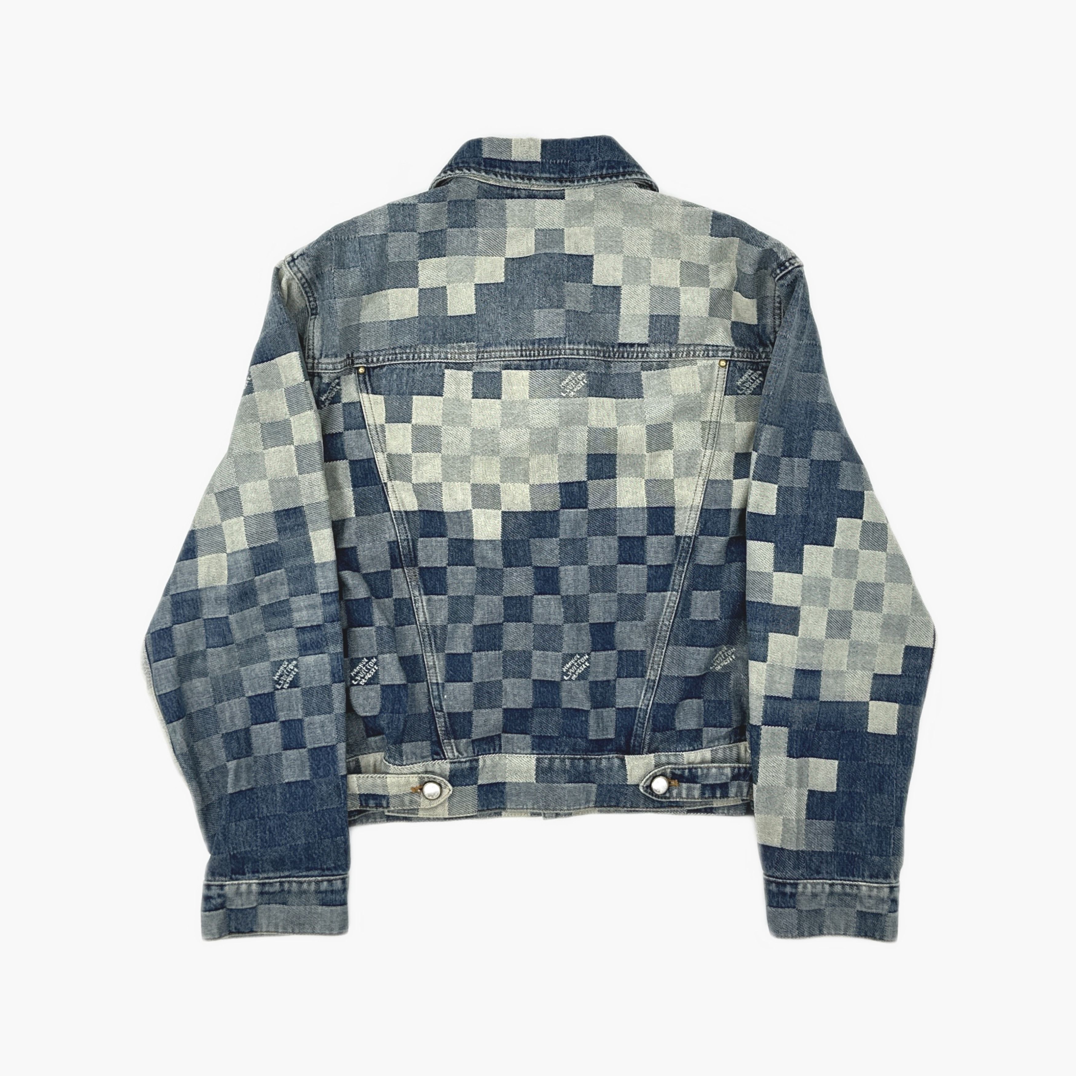 Louis Vuitton Louis Vuitton Pharrell Damier Denim Jacket 48 Size US M / EU 48-50 / 2 - 2 Thumbnail