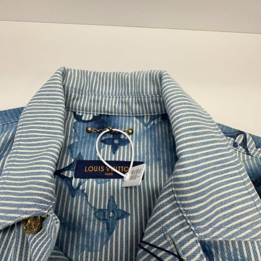 Louis Vuitton Louis Vuitton Striped Monogram Shirt Size M Size US M / EU 48-50 / 2 - 3 Thumbnail
