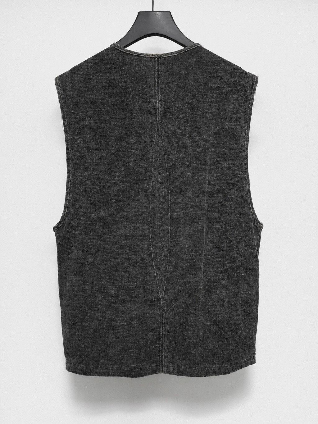 Andrew Andrew Driftwood Ink-Dyed Antique Linen Vest Size US L / EU 52-54 / 3 - 3 Thumbnail