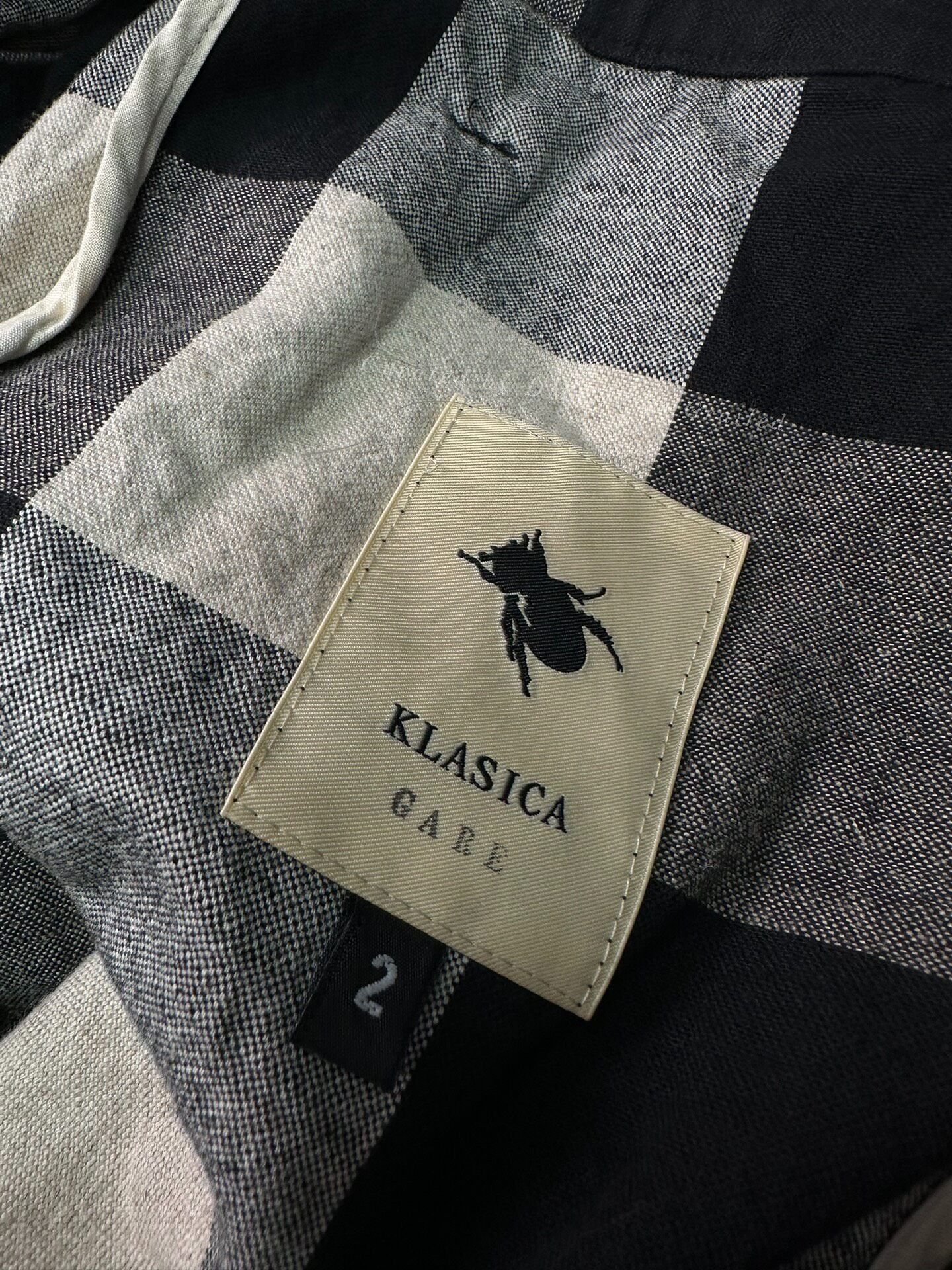 KLASICA Klasica Cotton-Linen Plaid Baggy Pants Size 40" / US 18 - 6 Thumbnail