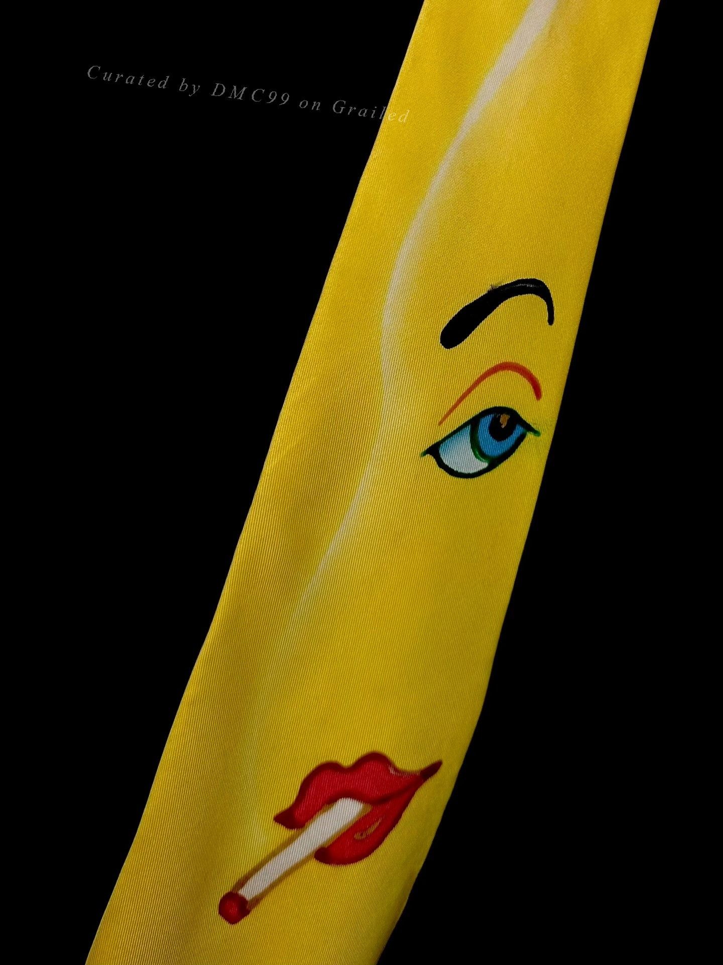 Y's for Men Yohji Yamamoto 90s Hand-Painted Beauty Tie Size ONE SIZE - 2 Thumbnail
