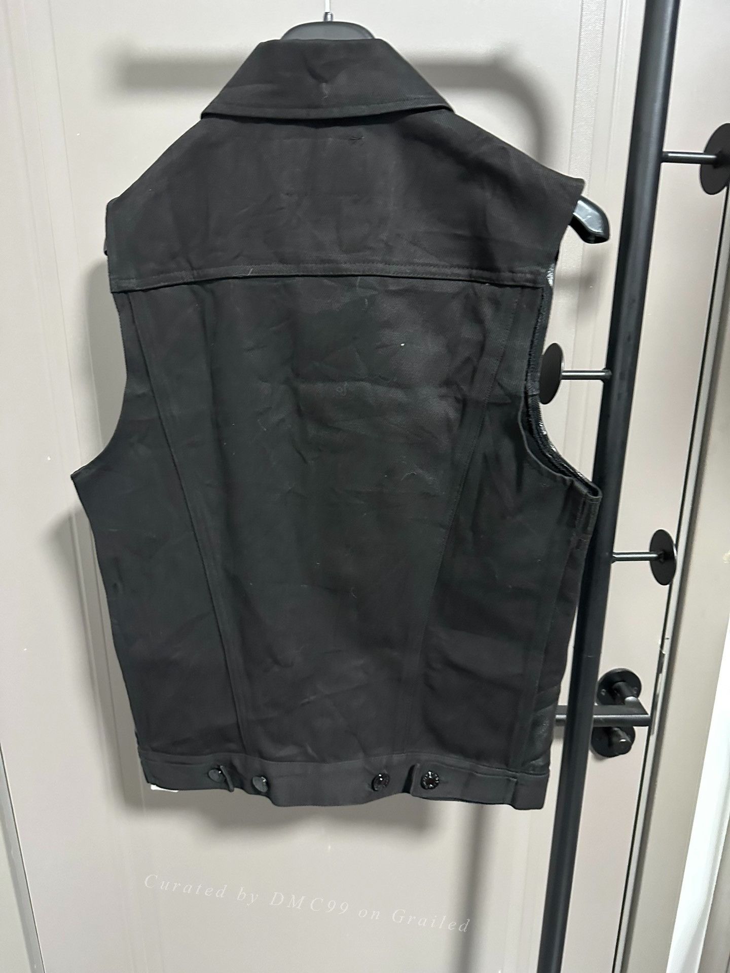 Helmut Lang Helmut Lang 1997 Union Jack Rubber Painted Denim Vest Size US S / EU 44-46 / 1 - 5 Thumbnail