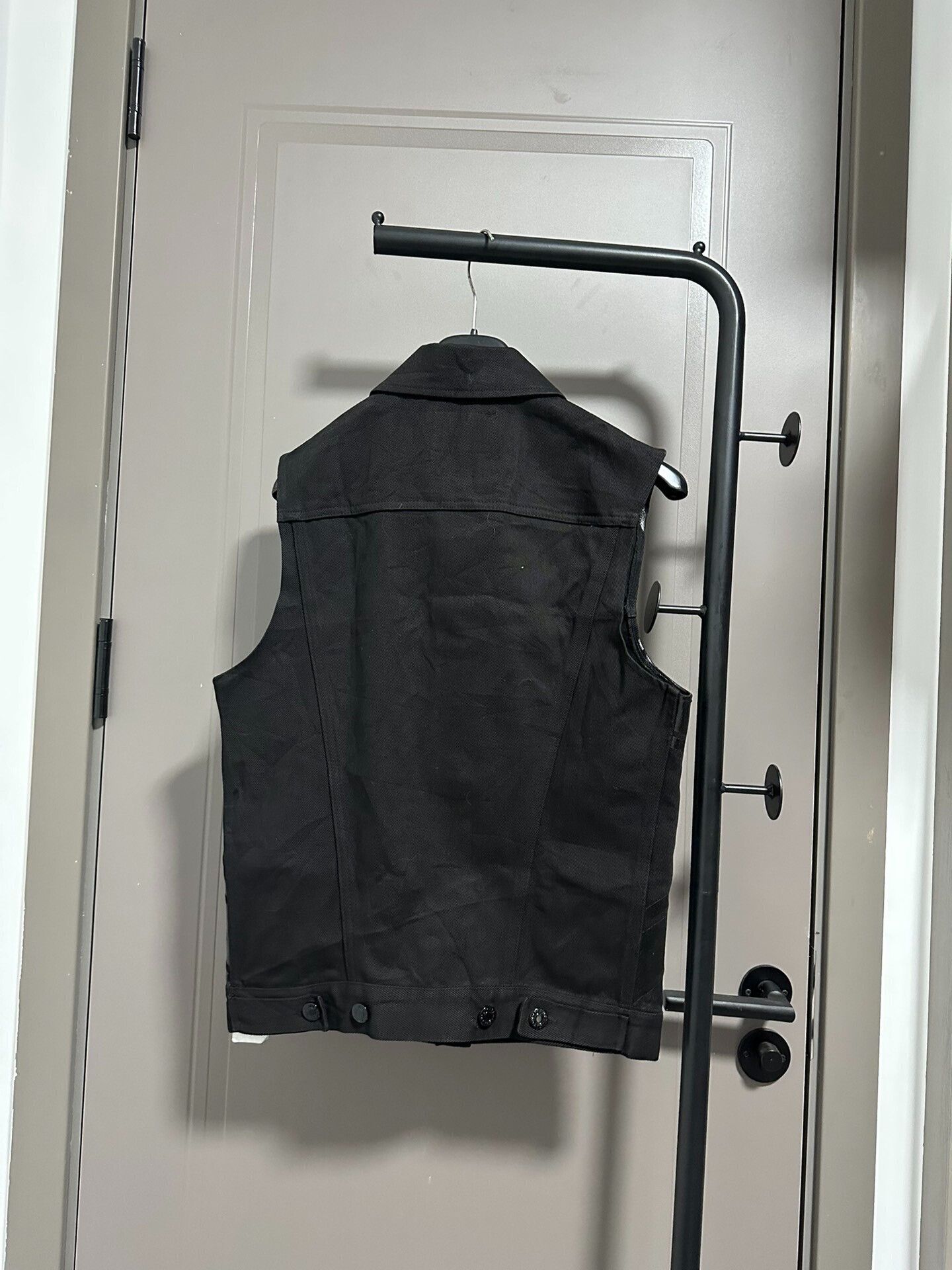 Helmut Lang Helmut Lang 1997 Union Jack Rubber Painted Denim Vest Size US S / EU 44-46 / 1 - 4 Thumbnail