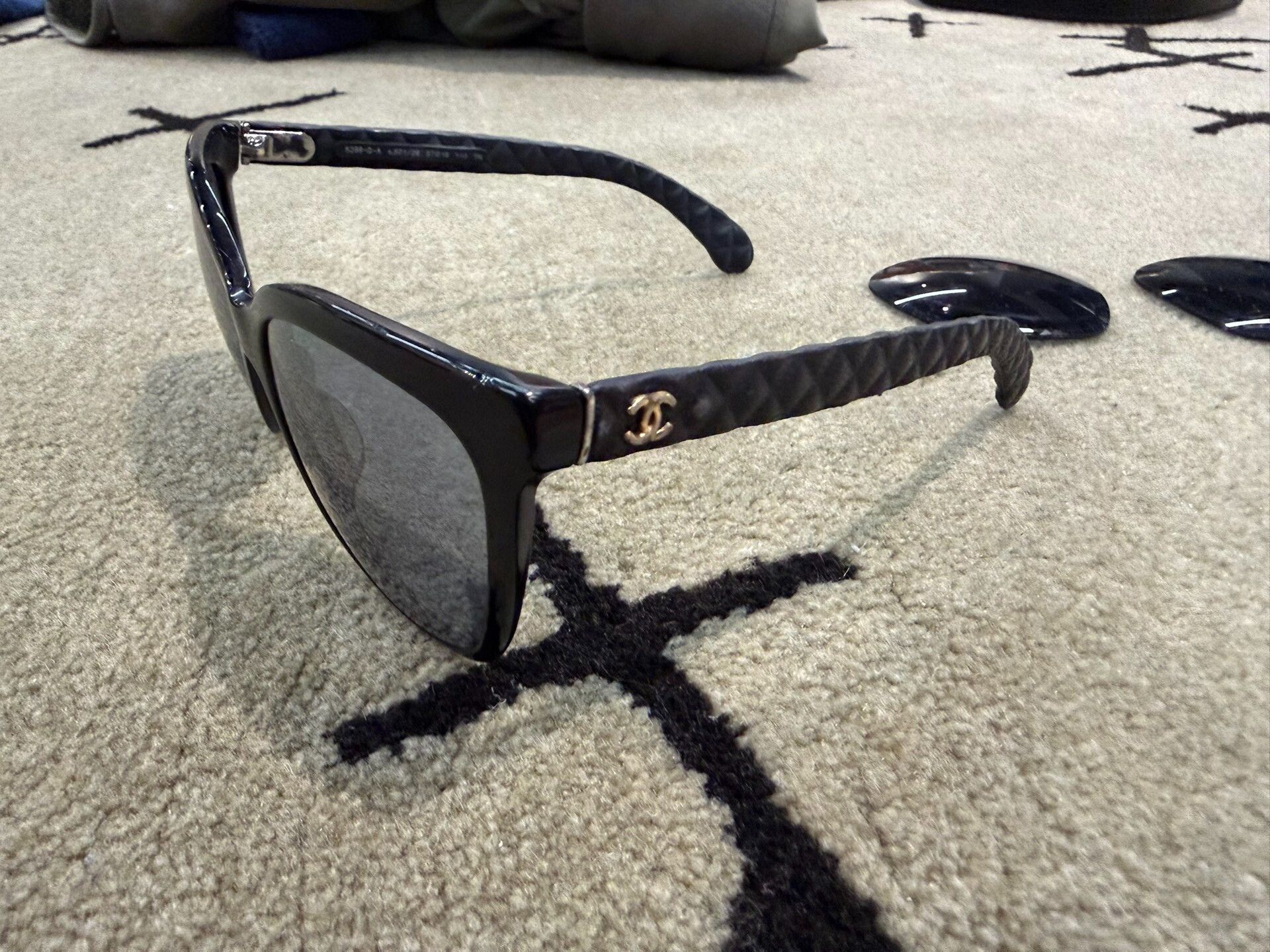 Chanel Chanel Sunglasses Leather Temples Size ONE SIZE - 2 Thumbnail