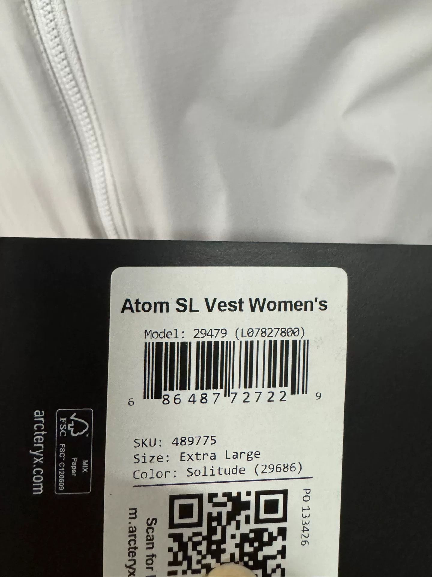 Arc'teryx Arcteryx ATOM SL Women's Lightweight Vest Size XL / US 12-14 / IT 48-50 - 3 Thumbnail
