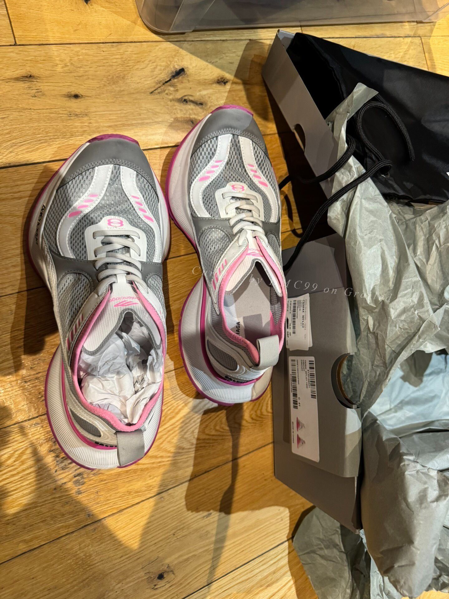 Balenciaga Balenciaga Circuit Grey Pink Sneaker Size US 8 / EU 41 - 7 Thumbnail