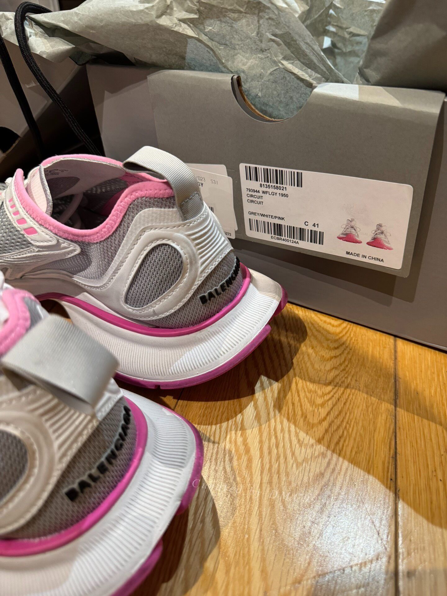 Balenciaga Balenciaga Circuit Grey Pink Sneaker Size US 8 / EU 41 - 5 Thumbnail