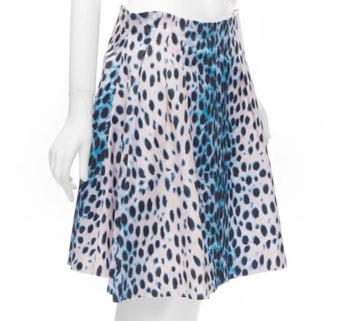John Galliano Christian Dior A-Line Leopard Print Skirt Size 40" / US 18 - 7 Thumbnail