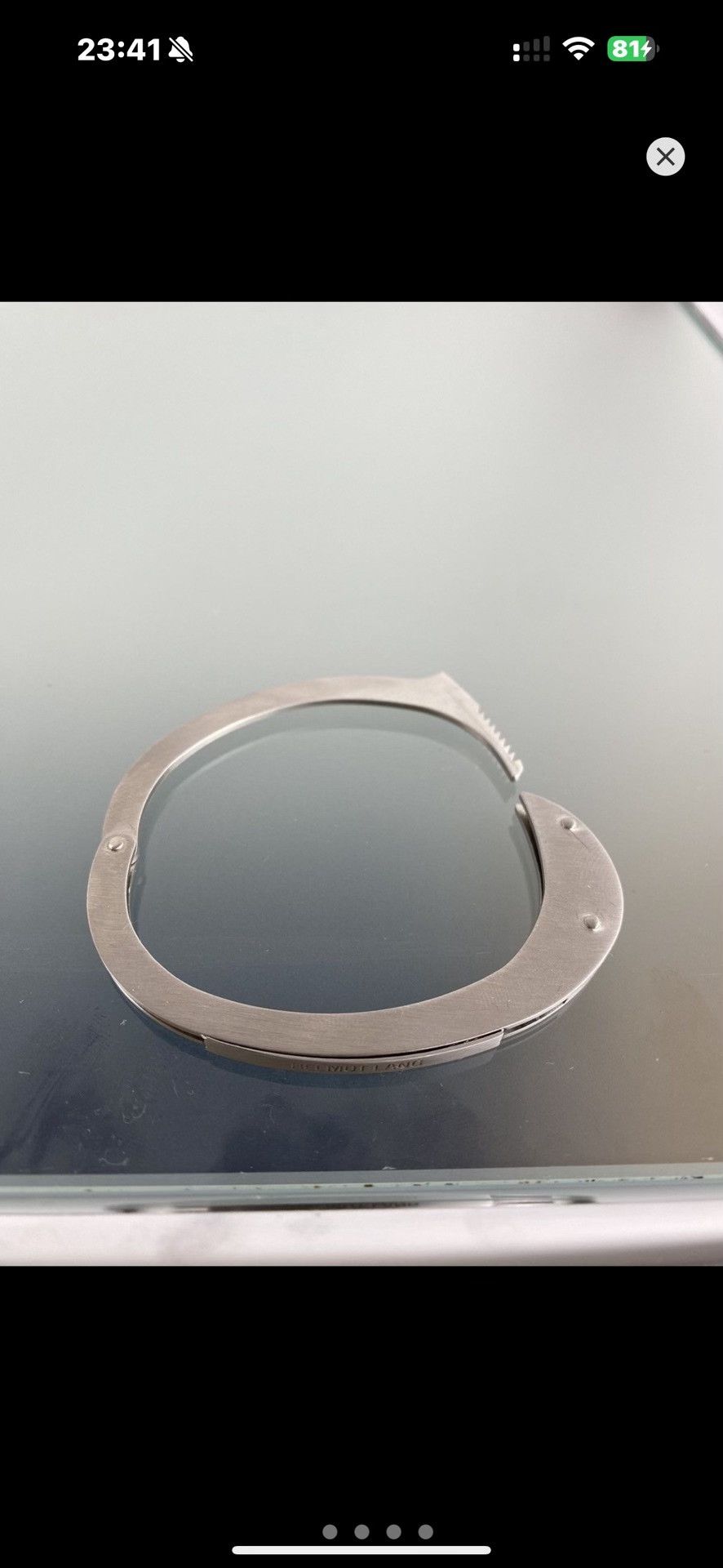 Helmut Lang Helmut Lang Handcuff Bracelet Reissue Size ONE SIZE - 6 Thumbnail