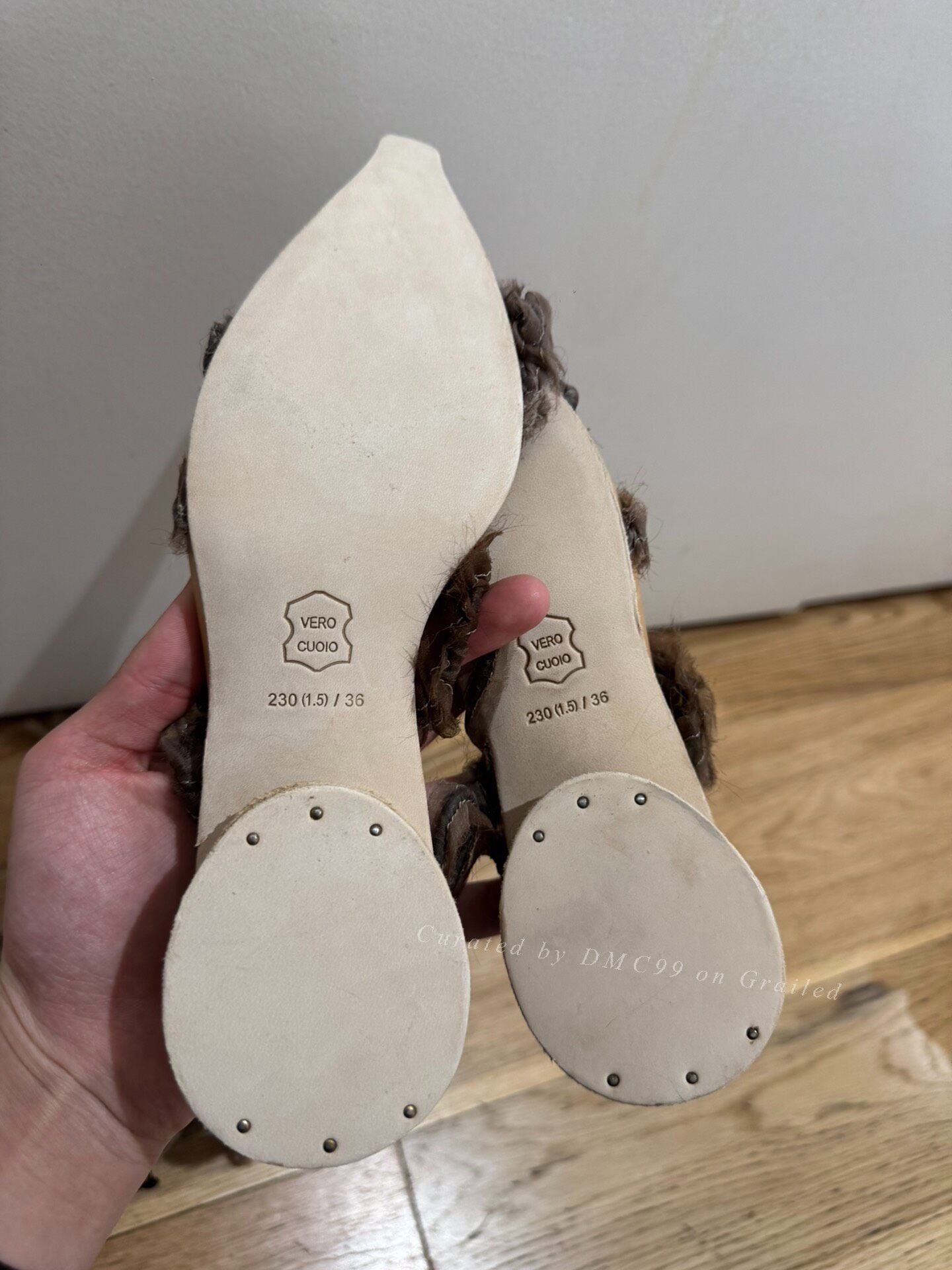 CHENPENG Peng Tai Lace Strap Pleated Sandals Size US 5 / IT 35 - 3 Thumbnail
