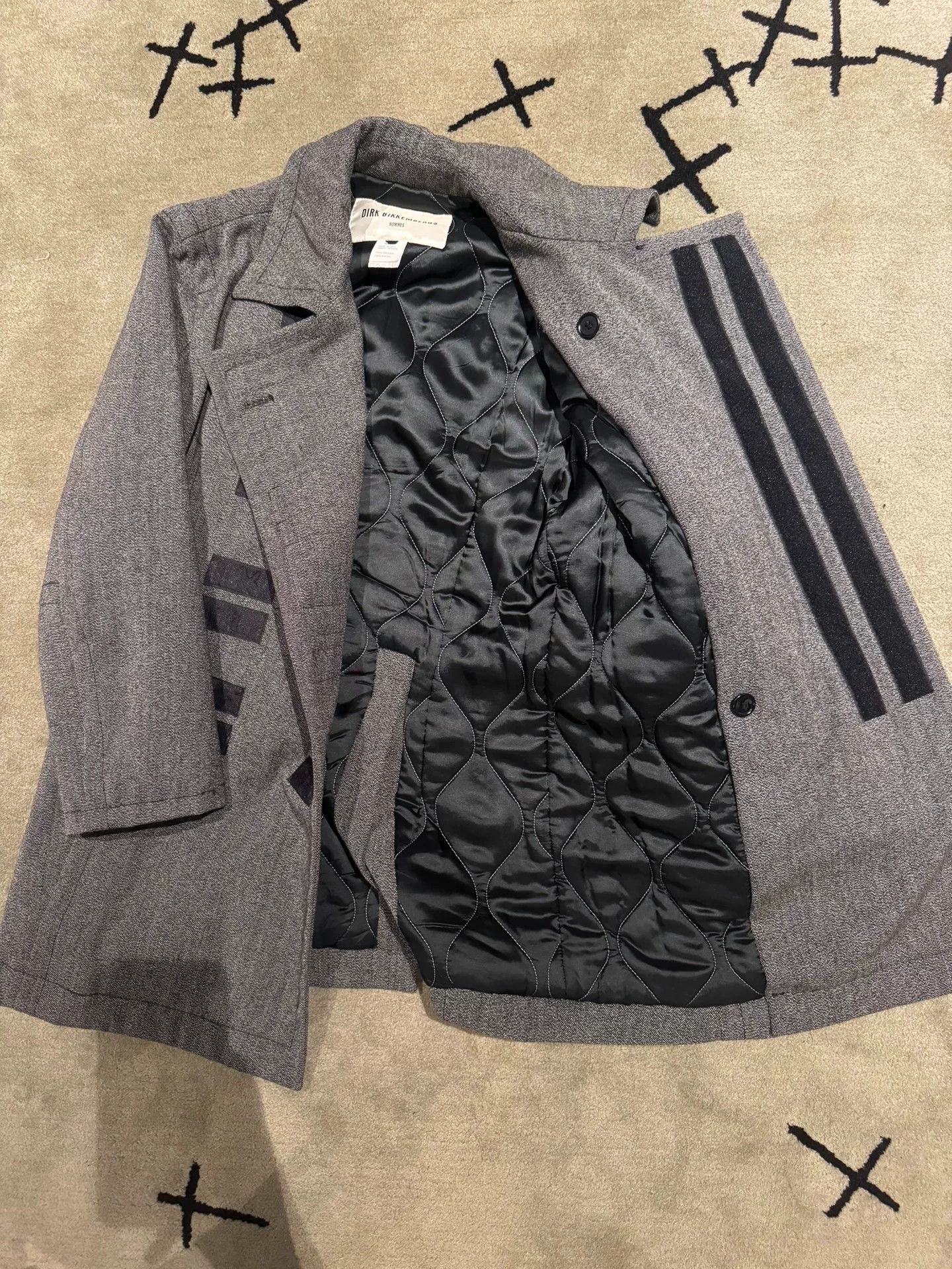 Dirk Bikkembergs Dirk Bikkembergs Long Quilted Suit Jacket Size US S / EU 44-46 / 1 - 3 Thumbnail