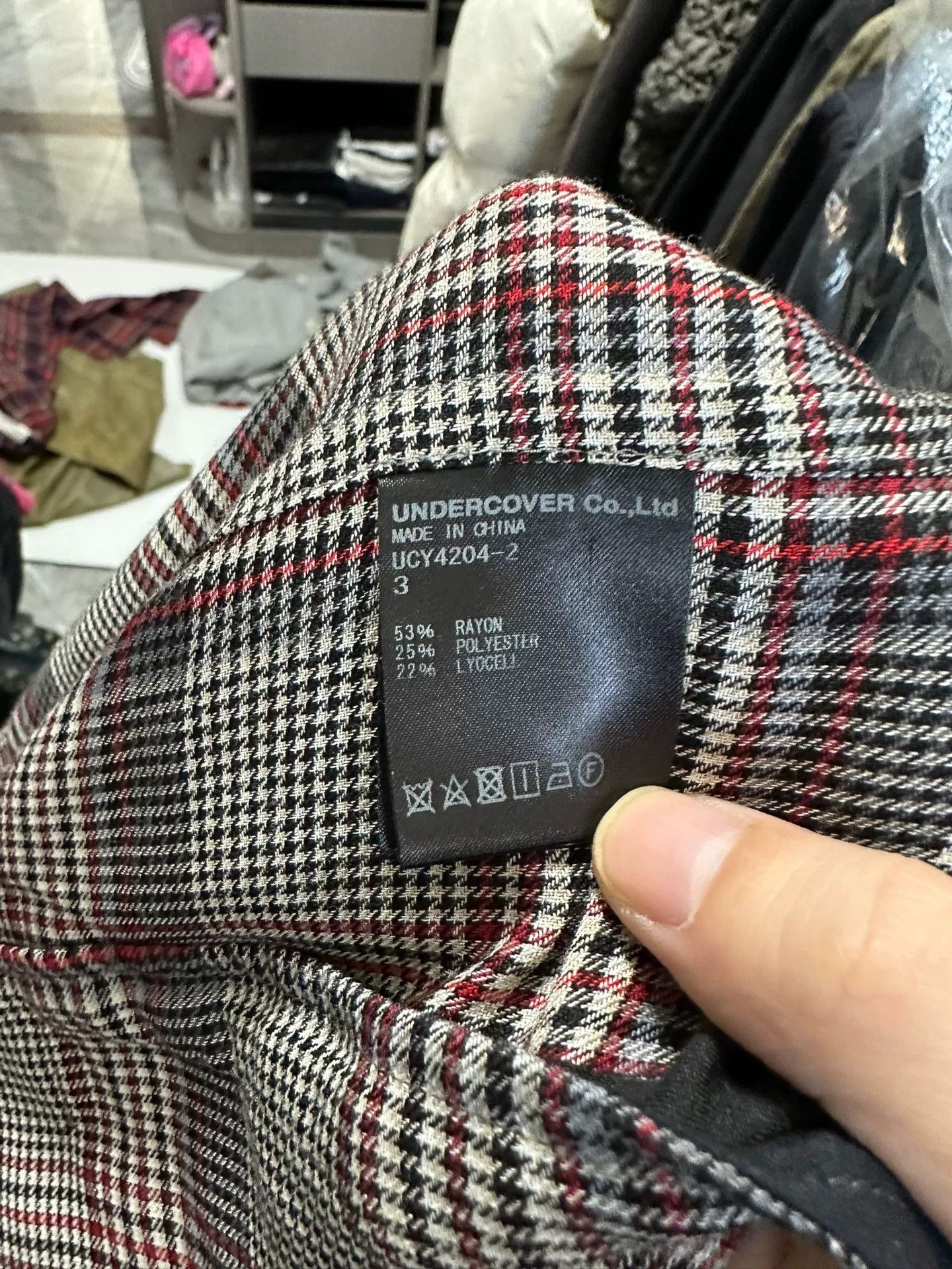 Undercover UNDERCOVER SS20 Plaid Shirt Jacket Grey Size US L / EU 52-54 / 3 - 5 Thumbnail