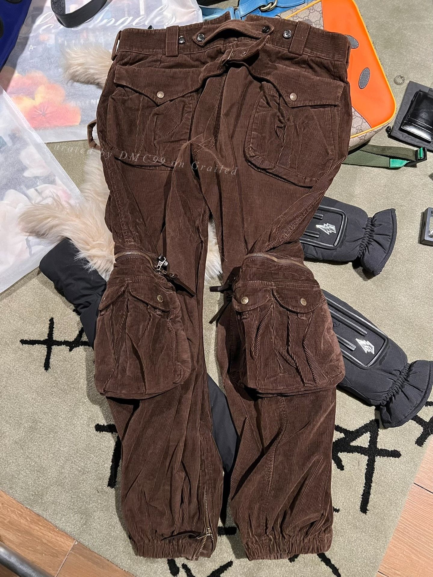 Dolce & Gabbana Dolce&Gabbana SS03 Cargo Corduroy Pants Size US 26 / EU 42 - 5 Thumbnail