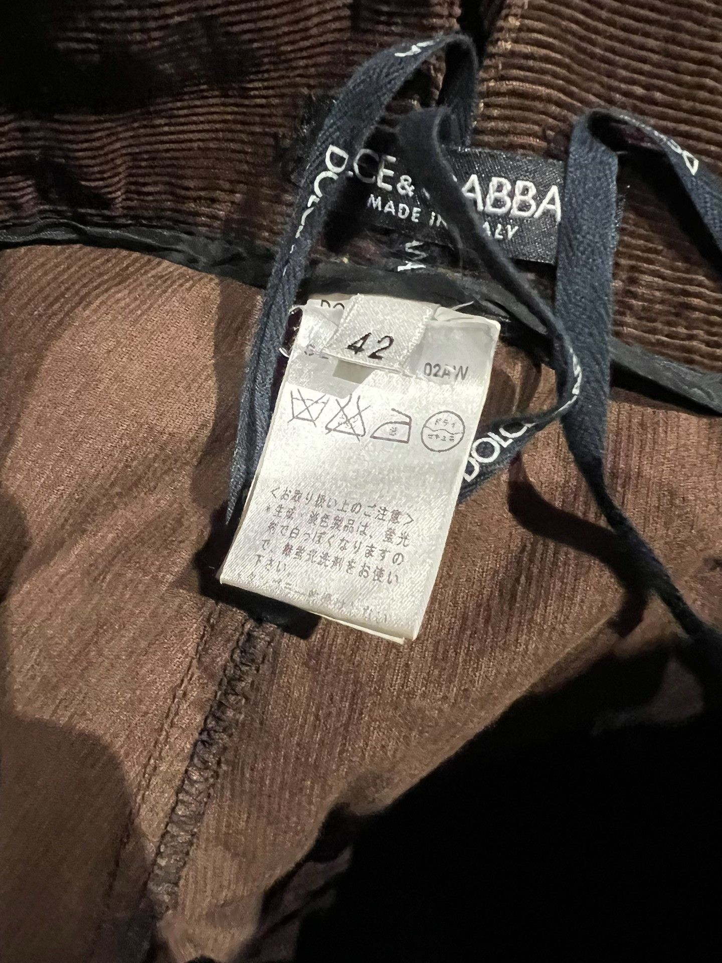 Dolce & Gabbana Dolce&Gabbana SS03 Cargo Corduroy Pants Size US 26 / EU 42 - 4 Thumbnail