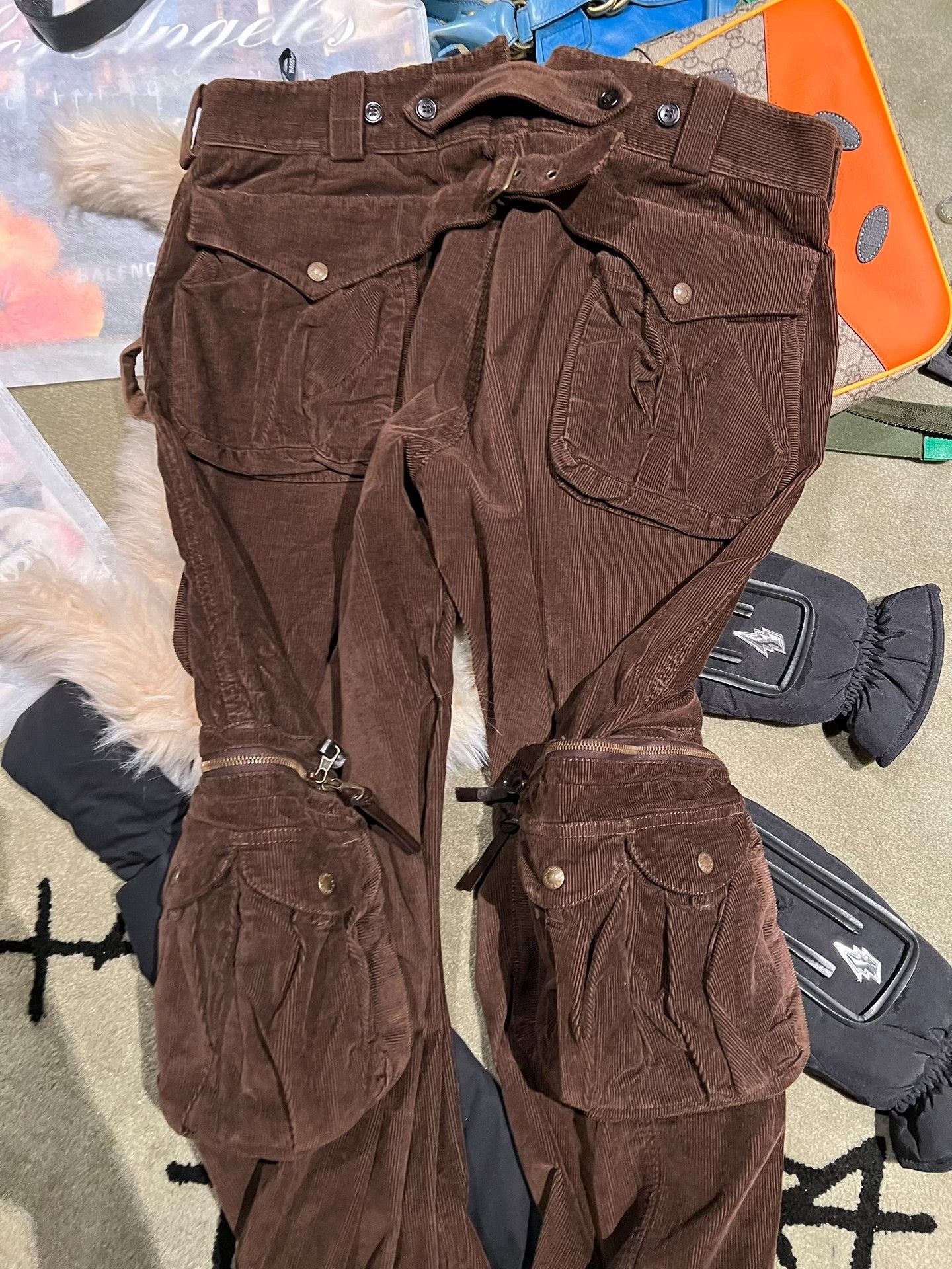 Dolce & Gabbana Dolce&Gabbana SS03 Cargo Corduroy Pants Size US 26 / EU 42 - 6 Thumbnail