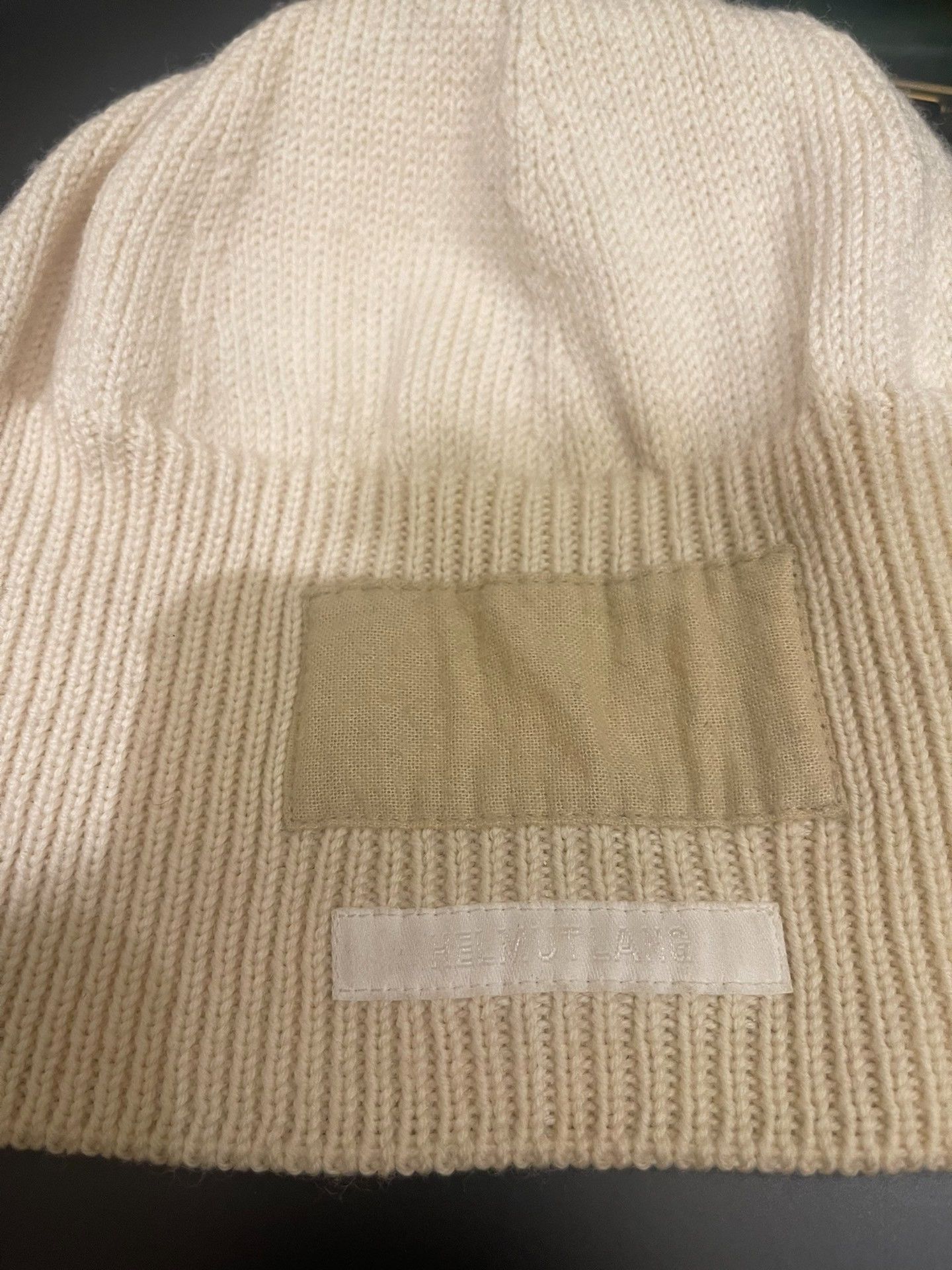 Helmut Lang Helmut Lang Logo Patch Front Beanie Size ONE SIZE - 2 Thumbnail
