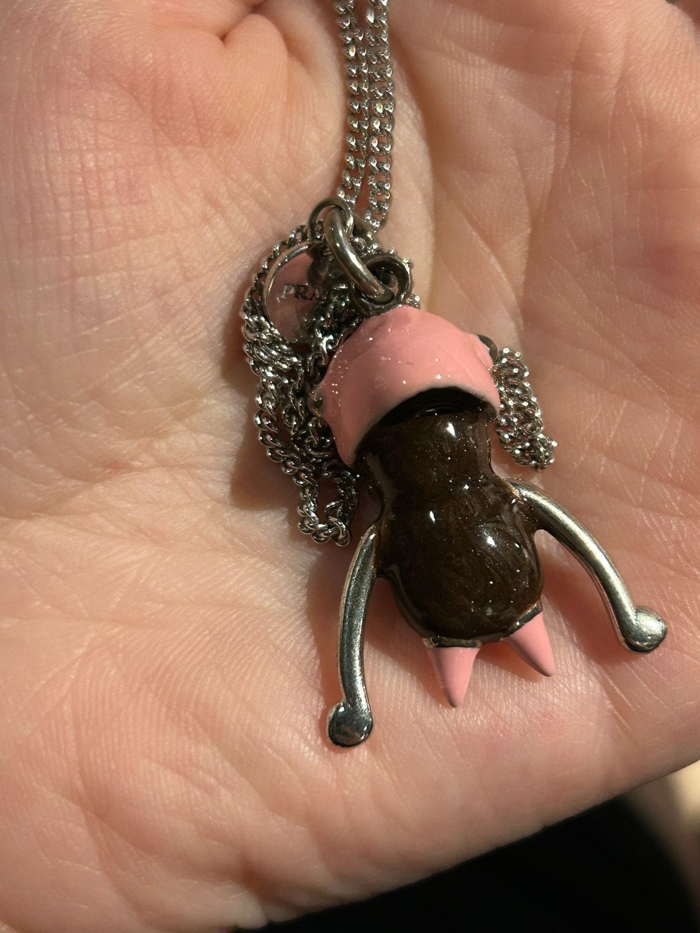 Prada Prada Monkey Pendant Long Necklace Size ONE SIZE - 7 Thumbnail