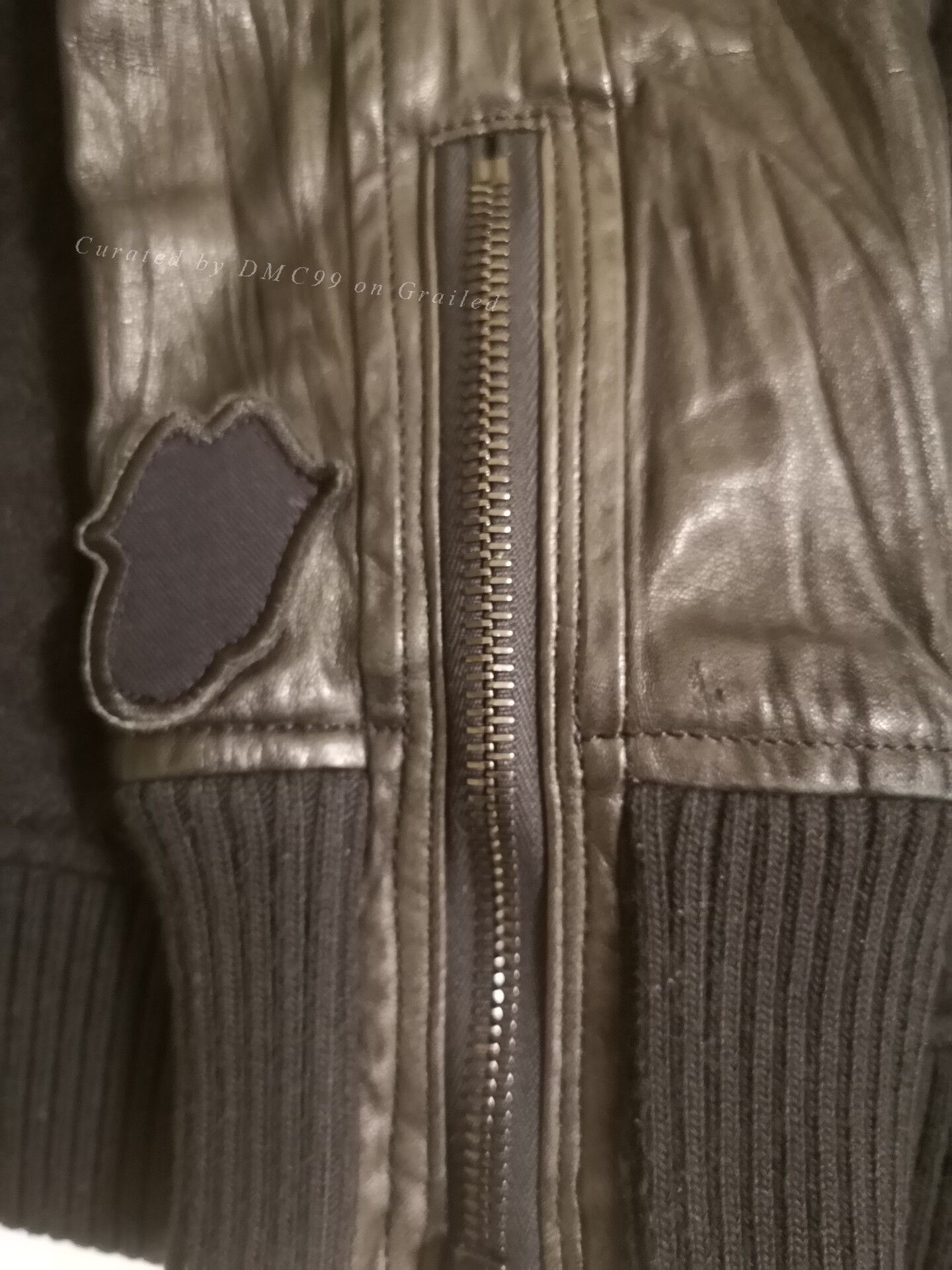 Pledge Pledge Leather-Sleeve Wool Vintage Jacket Size US S / EU 44-46 / 1 - 8 Thumbnail