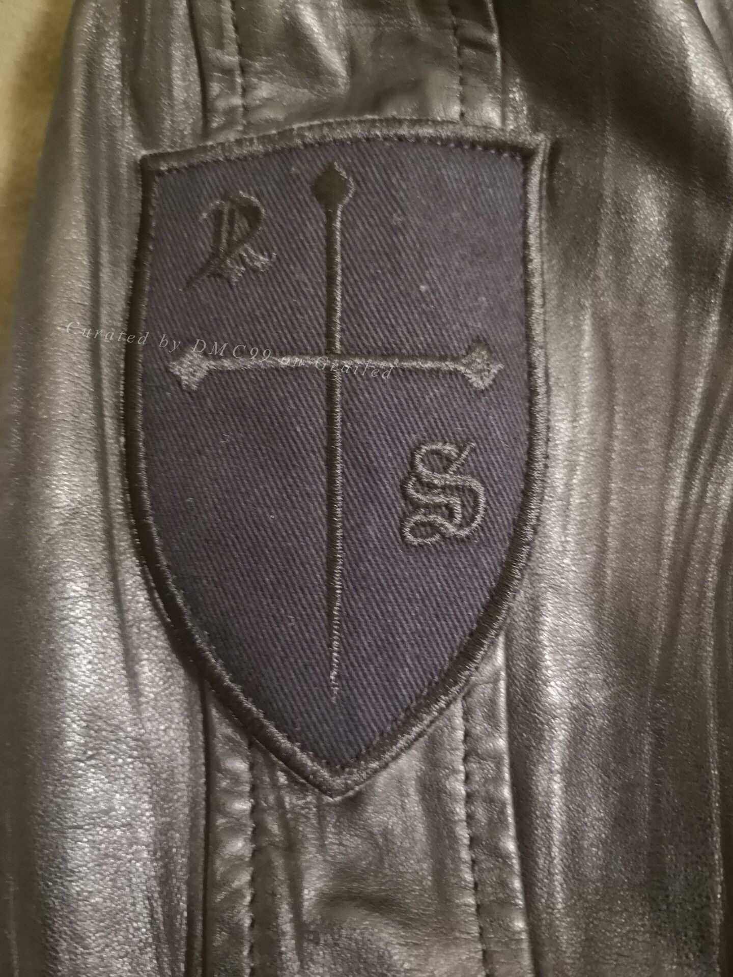 Pledge Pledge Leather-Sleeve Wool Vintage Jacket Size US S / EU 44-46 / 1 - 7 Thumbnail