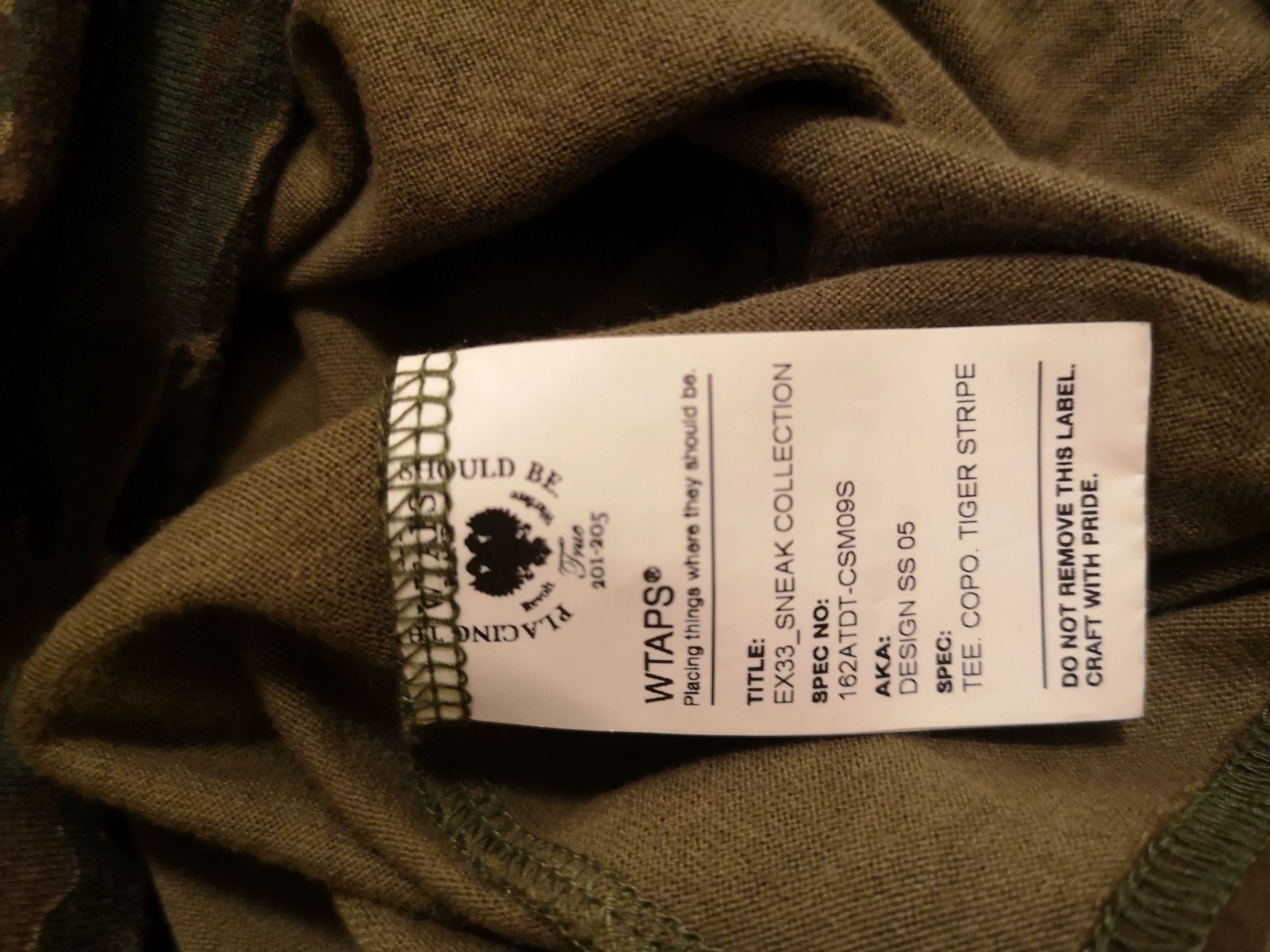 Wtaps WTAPS Vintage Camo Short Sleeve Tee Size US S / EU 44-46 / 1 - 4 Thumbnail