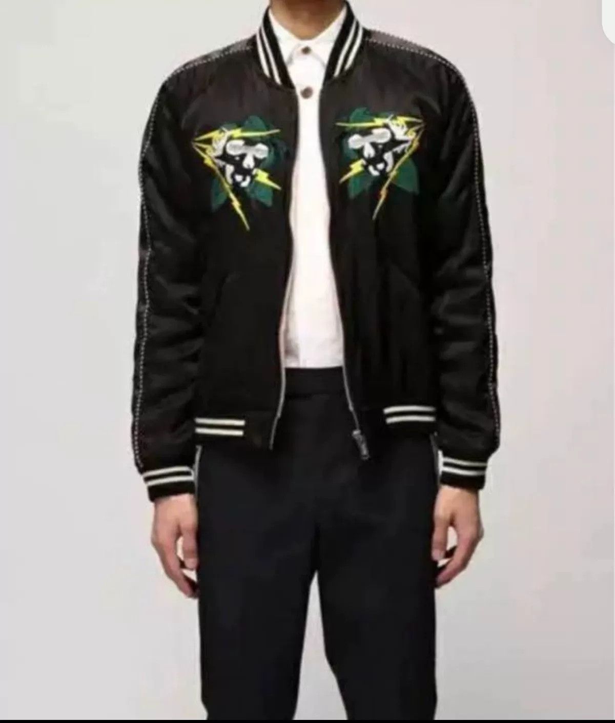 John Undercover John Undercover Yokosuka Satin Embroidered Jacket Size US L / EU 52-54 / 3 - 6 Thumbnail
