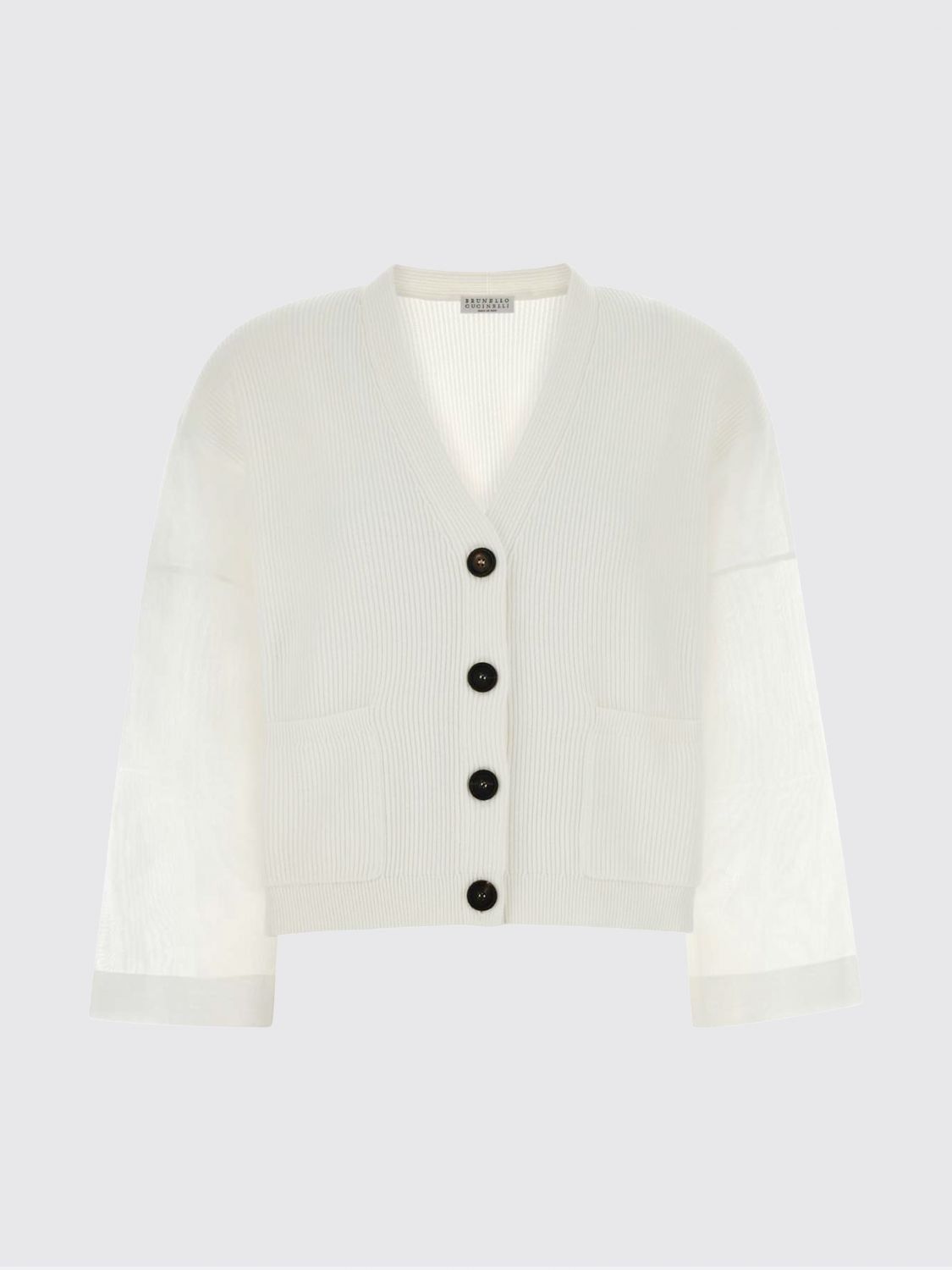 Brunello Cucinelli Brunello Cucinelli Sweater Woman White Size M / US 6-8 / IT 42-44 - 2 Thumbnail