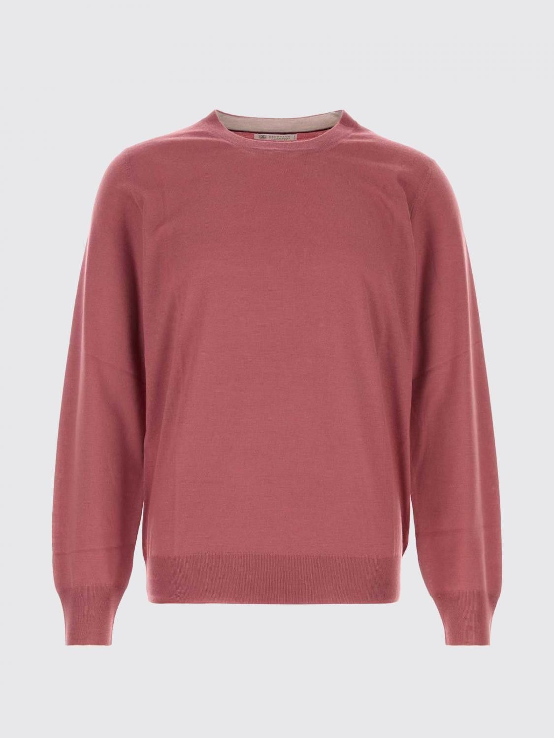 Brunello Cucinelli Brunello Cucinelli Sweater Men Coral Size US XL / EU 56 / 4 - 2 Thumbnail