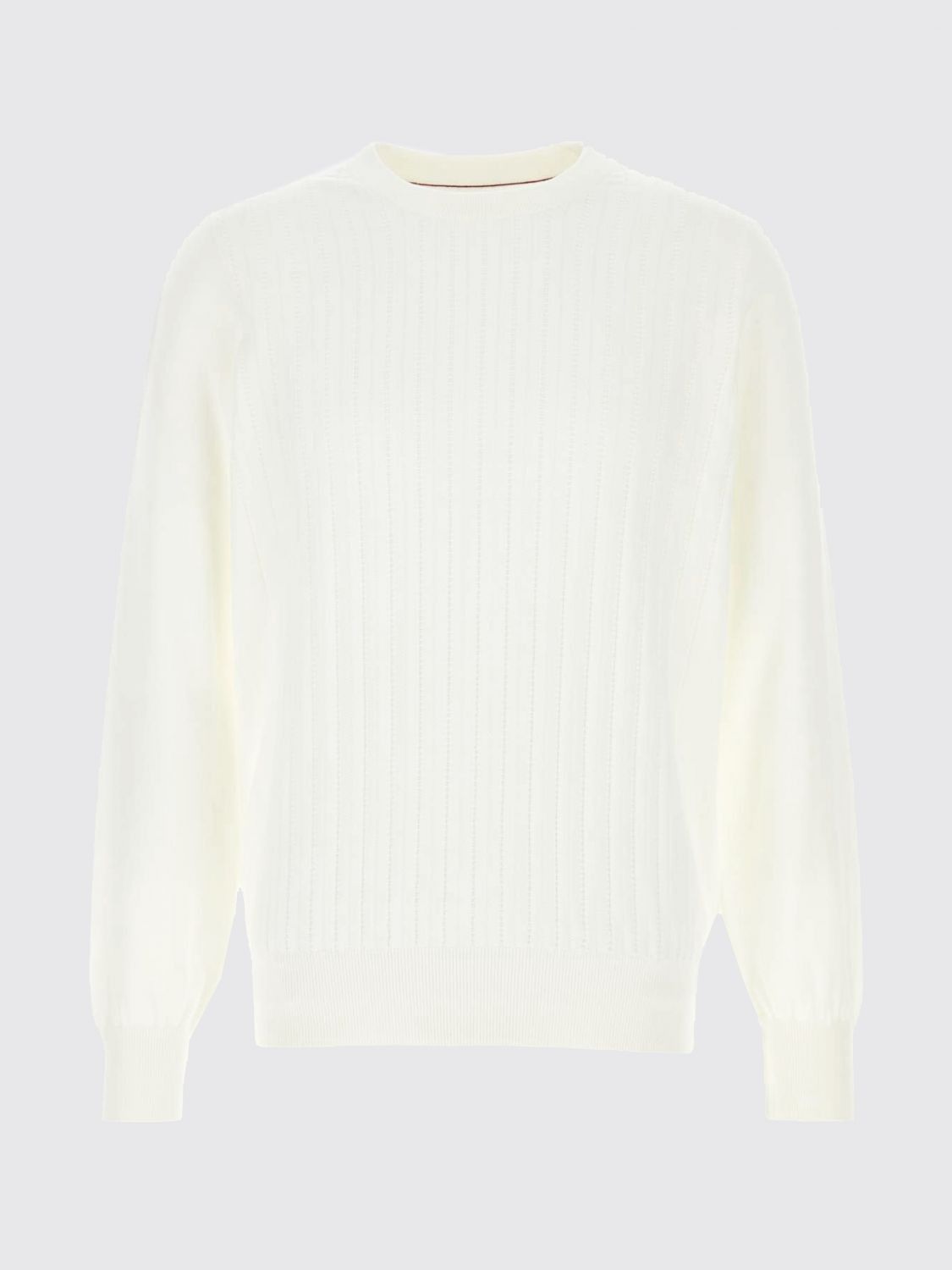 Brunello Cucinelli Brunello Cucinelli Sweater Men White Size US XL / EU 56 / 4 - 2 Thumbnail