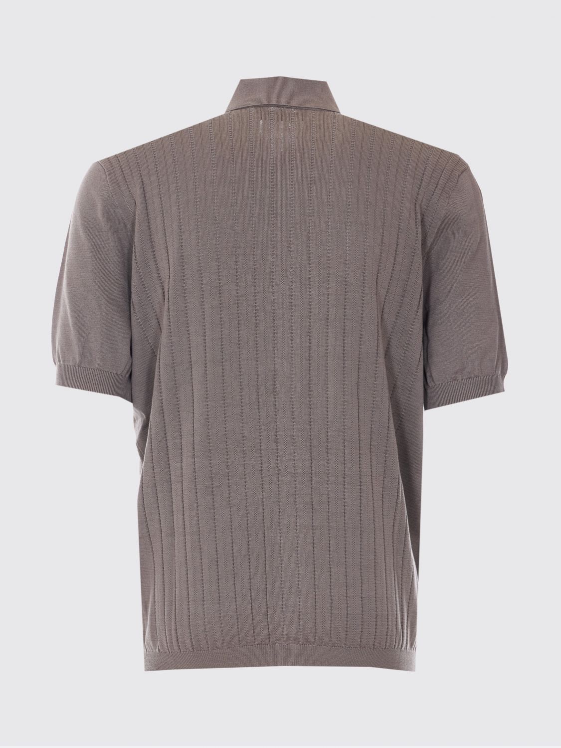 Brunello Cucinelli Brunello Cucinelli Polo Shirt Men Brown Size US XXL / EU 58 / 5 - 3 Thumbnail