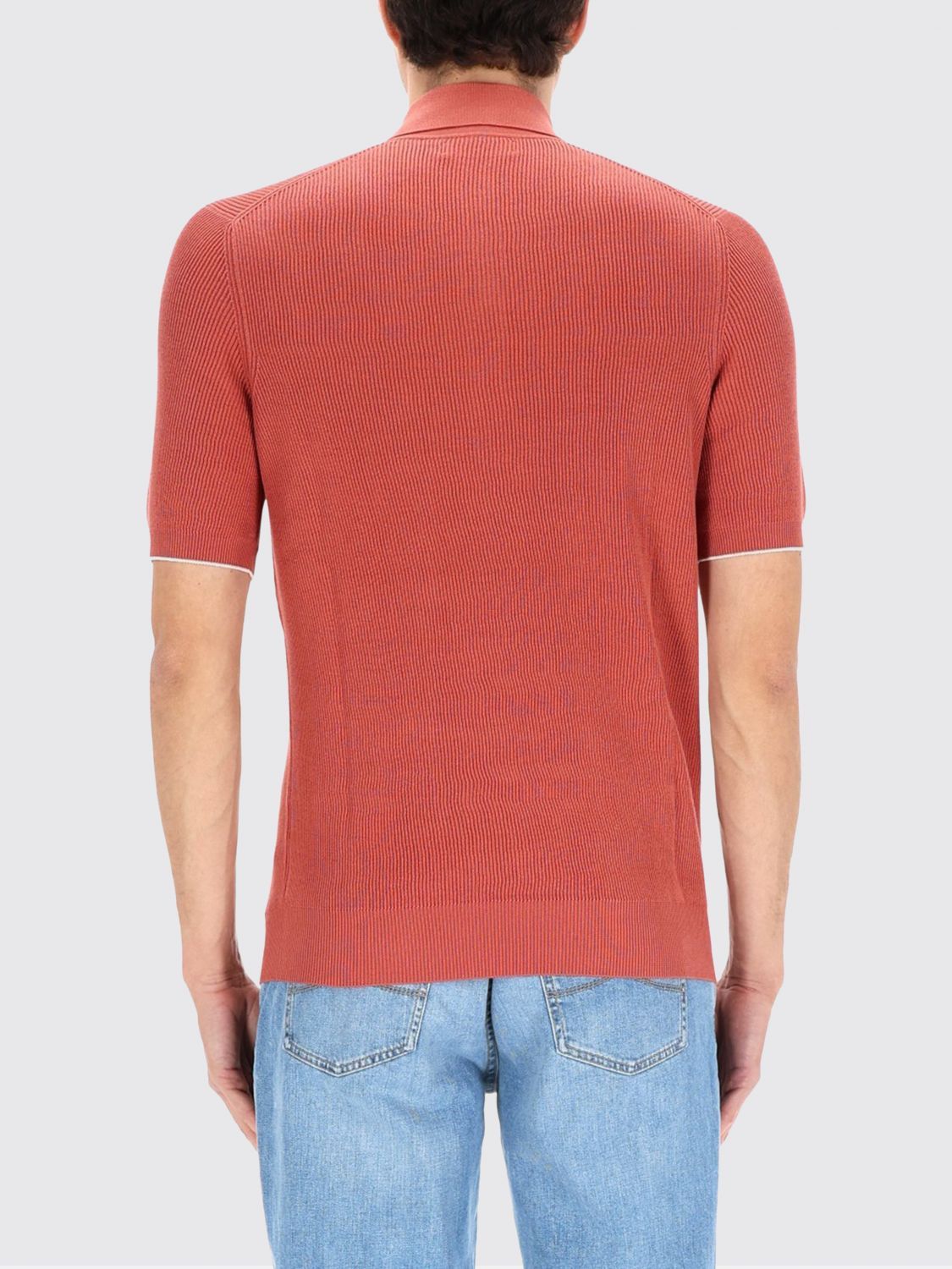 Brunello Cucinelli Brunello Cucinelli Polo Shirt Men Red Size US XXL / EU 58 / 5 - 3 Thumbnail