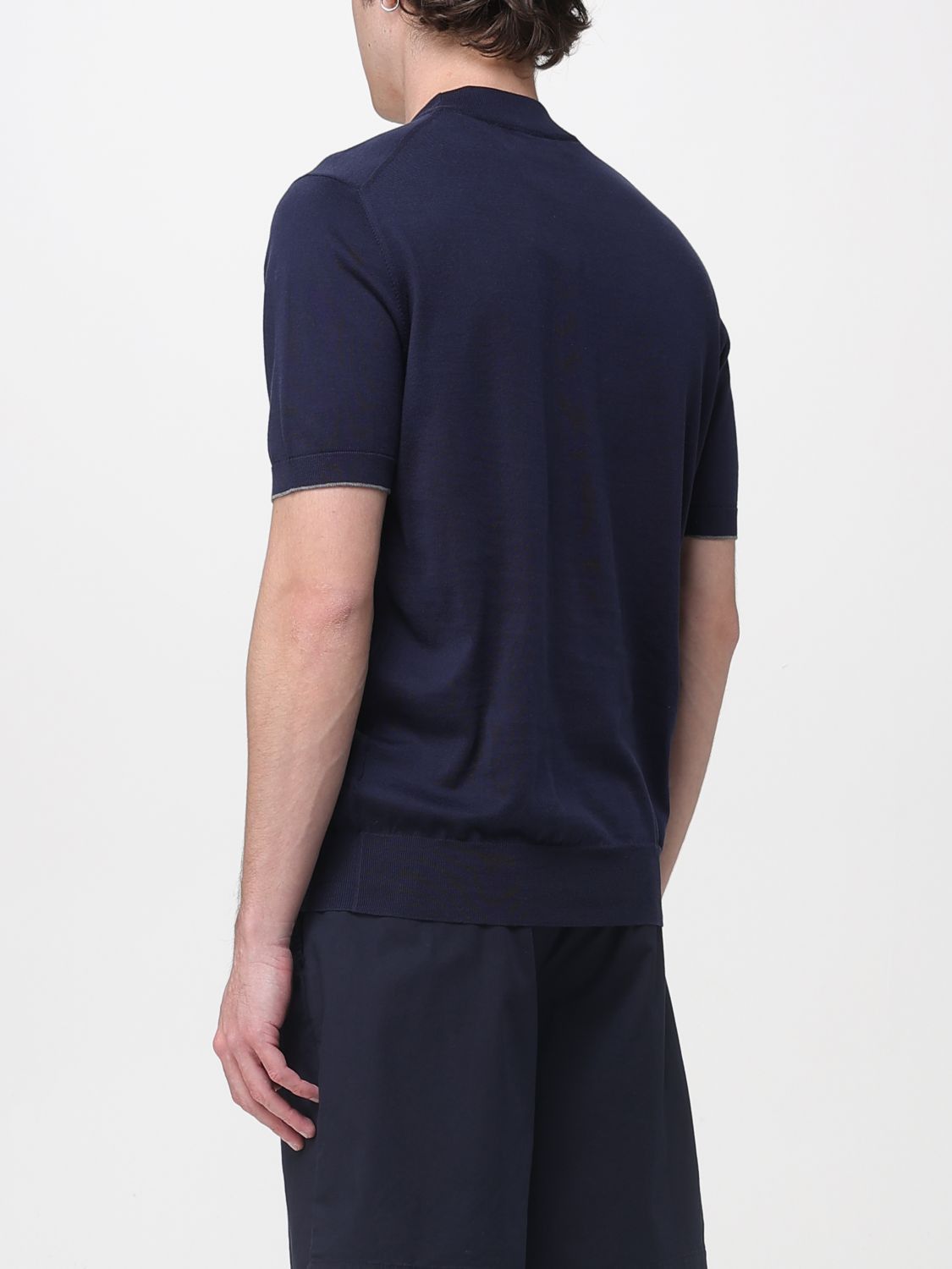 Brunello Cucinelli Brunello Cucinelli Sweater Men Blue Size US XXL / EU 58 / 5 - 3 Thumbnail