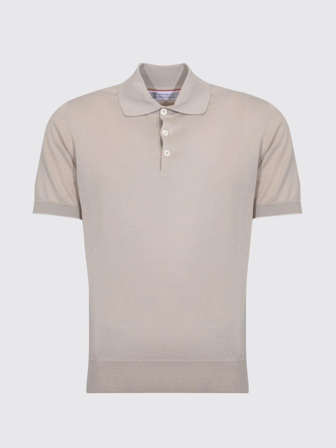 Brunello Cucinelli Brunello Cucinelli Polo Shirt Men Sand Size US M / EU 48-50 / 2 - 2 Thumbnail