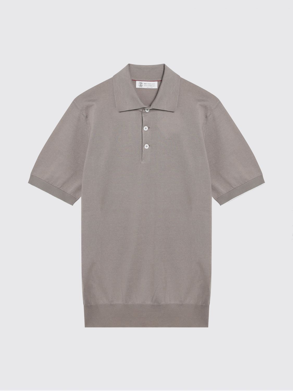 Brunello Cucinelli Brunello Cucinelli Polo Shirt Men Brown Size US L / EU 52-54 / 3 - 2 Thumbnail