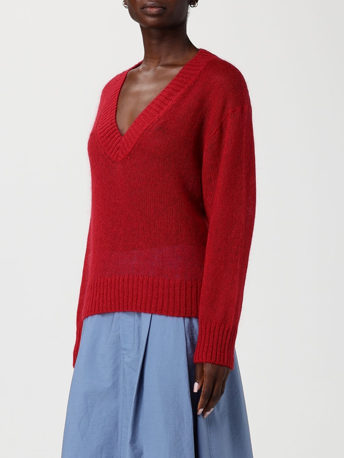Brunello Cucinelli Brunello Cucinelli Sweater Woman Red Size XS / US 0-2 / IT 36-38 - 4 Thumbnail