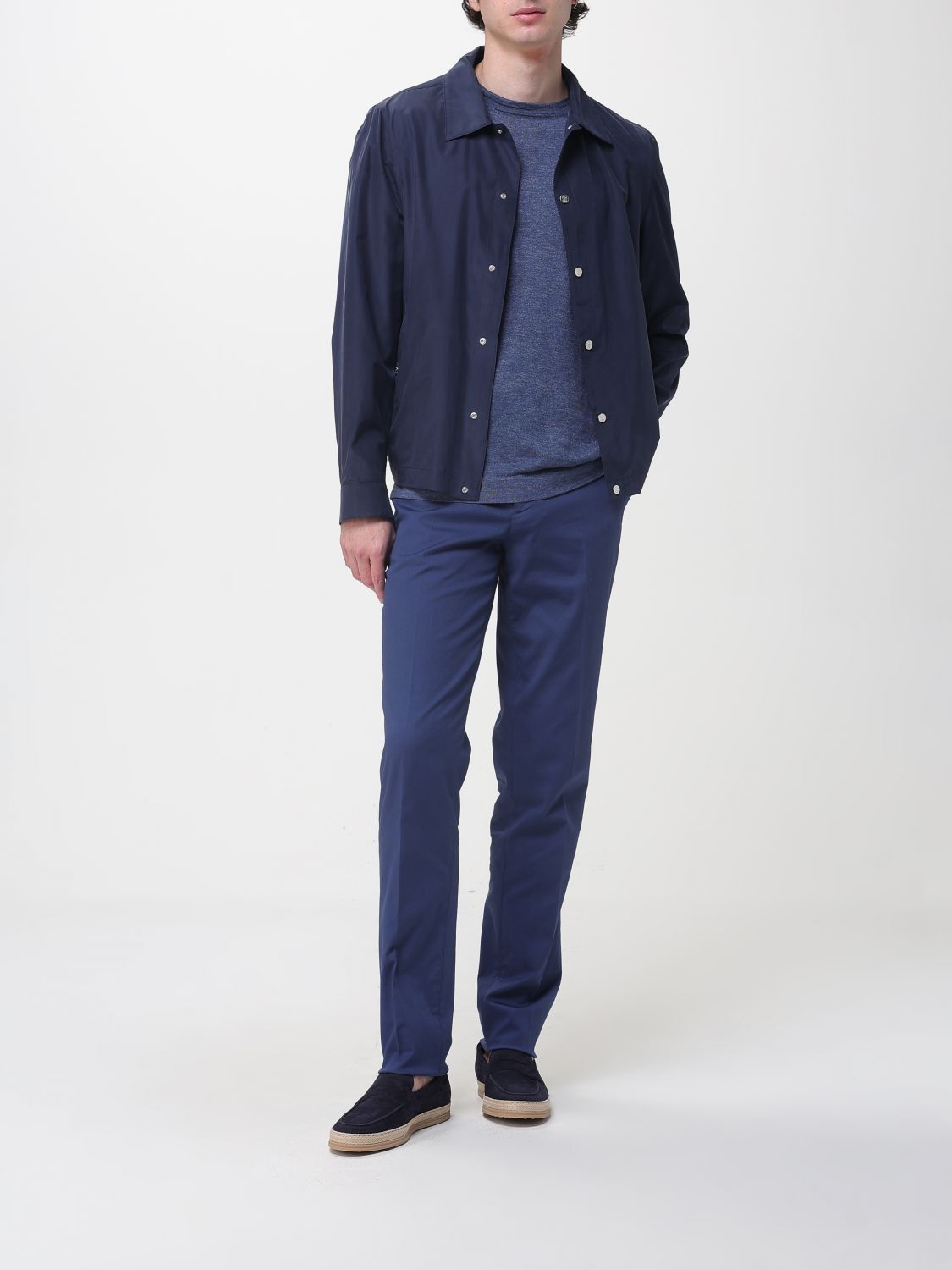 Brunello Cucinelli Brunello Cucinelli Sweater Men Denim Size US M / EU 48-50 / 2 - 2 Thumbnail