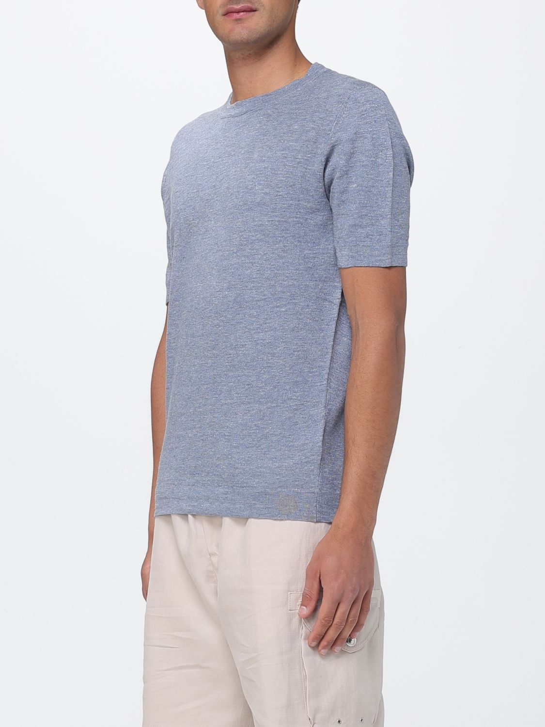 Brunello Cucinelli Brunello Cucinelli Sweater Men Gnawed Blue Size US L / EU 52-54 / 3 - 4 Thumbnail