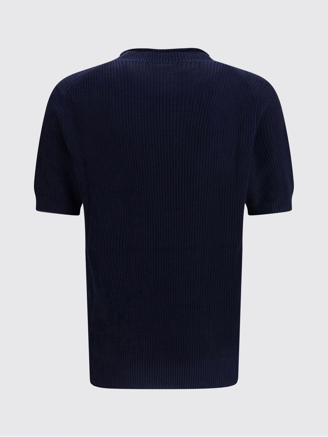 Brunello Cucinelli Brunello Cucinelli Sweater Men Navy Size US L / EU 52-54 / 3 - 3 Thumbnail