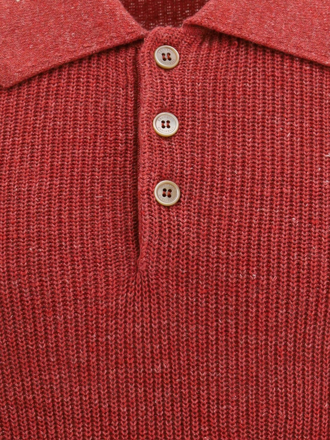 Brunello Cucinelli Brunello Cucinelli Polo Shirt Men Strawberry Size US S / EU 44-46 / 1 - 4 Thumbnail