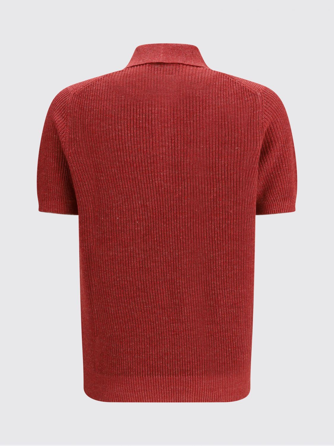 Brunello Cucinelli Brunello Cucinelli Polo Shirt Men Strawberry Size US S / EU 44-46 / 1 - 3 Thumbnail