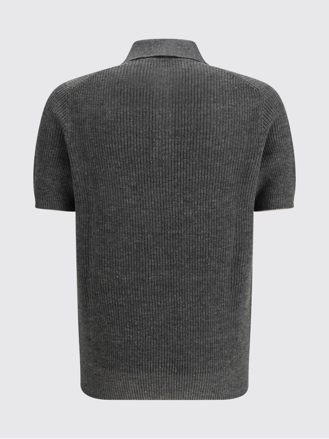 Brunello Cucinelli Brunello Cucinelli Polo Shirt Men Grey Size US S / EU 44-46 / 1 - 3 Thumbnail