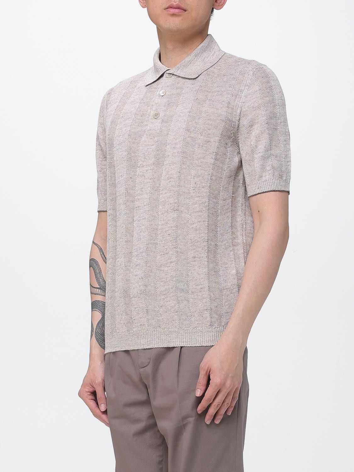 Brunello Cucinelli Brunello Cucinelli Polo Shirt Men Hazel Size US L / EU 52-54 / 3 - 4 Thumbnail