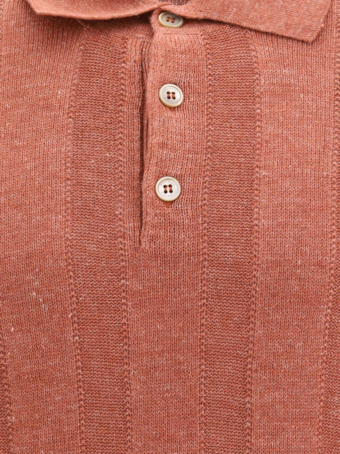 Brunello Cucinelli Brunello Cucinelli Polo Shirt Men Peach Size US S / EU 44-46 / 1 - 4 Thumbnail