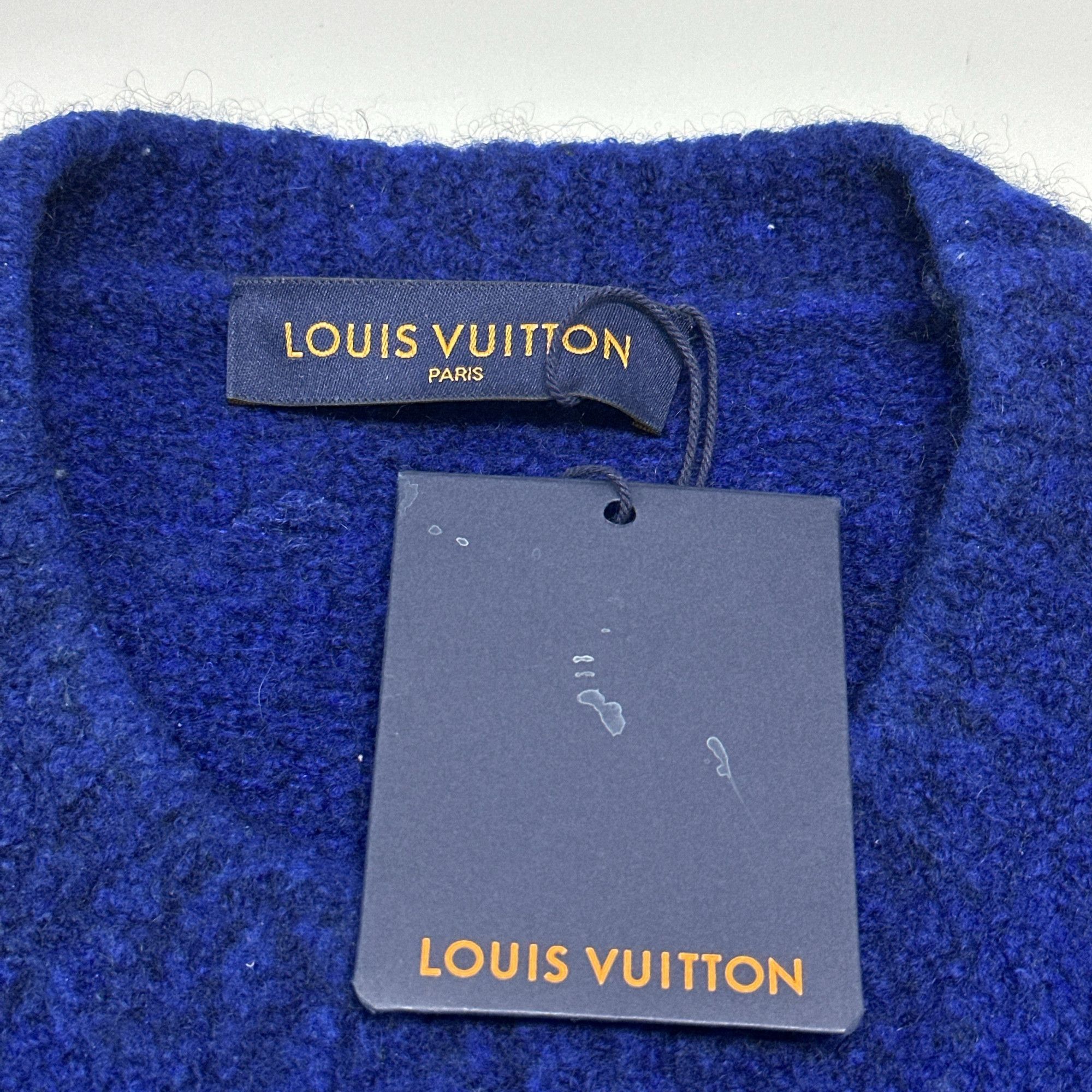 Louis Vuitton Louis Vuitton Intarsia Logo Wool Sweater XL Size US XL / EU 56 / 4 - 3 Thumbnail
