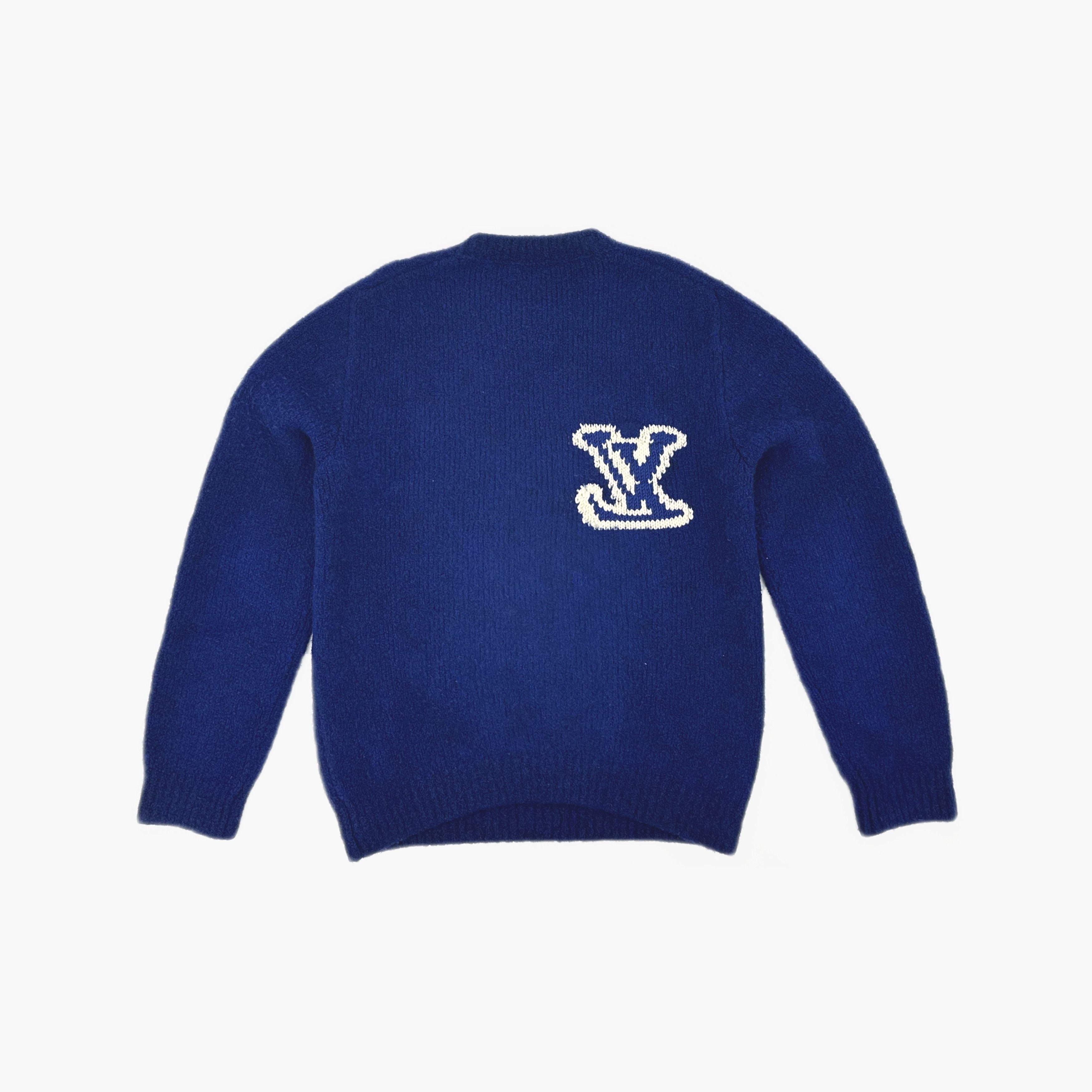 Louis Vuitton Louis Vuitton Intarsia Logo Wool Sweater XL Size US XL / EU 56 / 4 - 2 Thumbnail