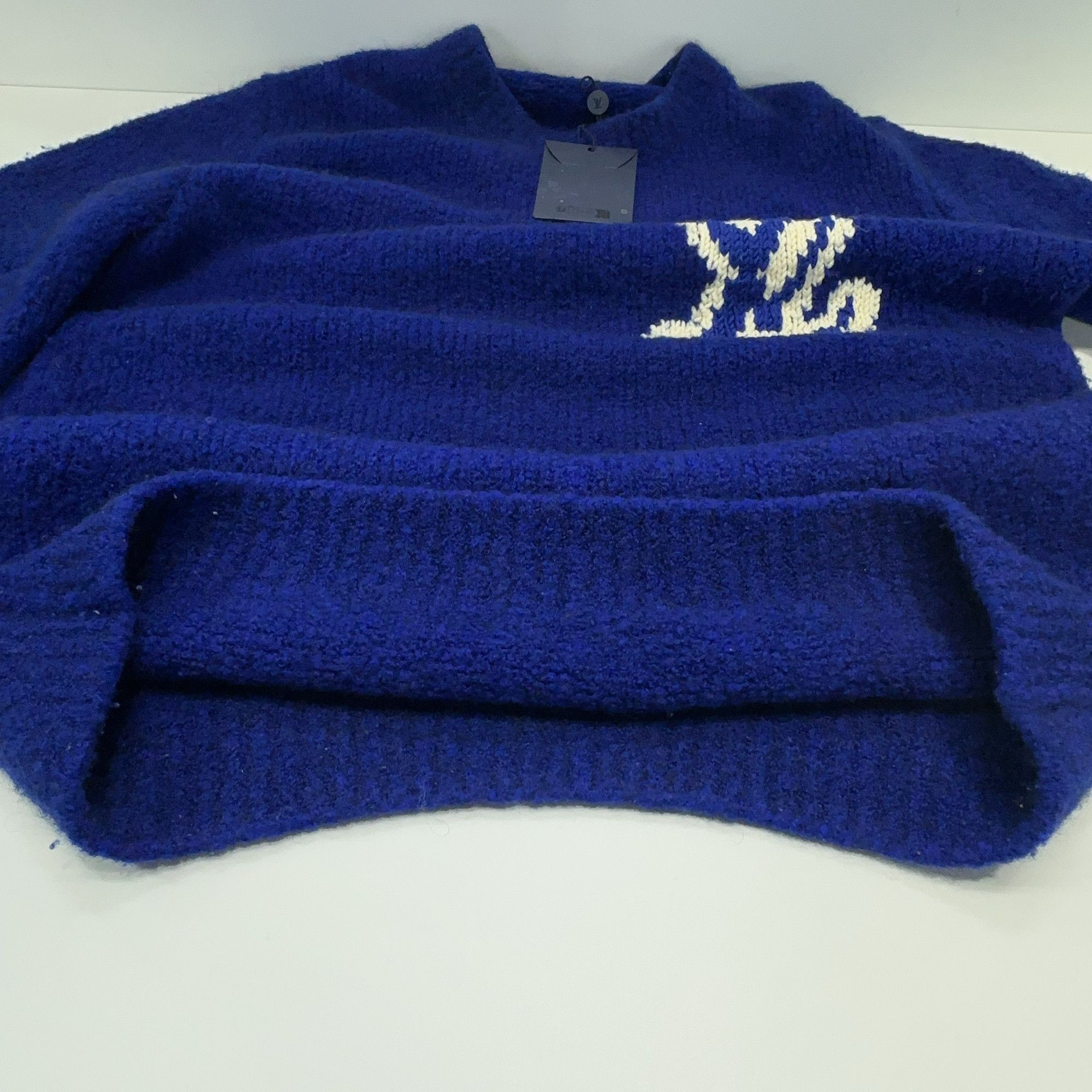 Louis Vuitton Louis Vuitton Intarsia Logo Wool Sweater XL Size US XL / EU 56 / 4 - 6 Thumbnail