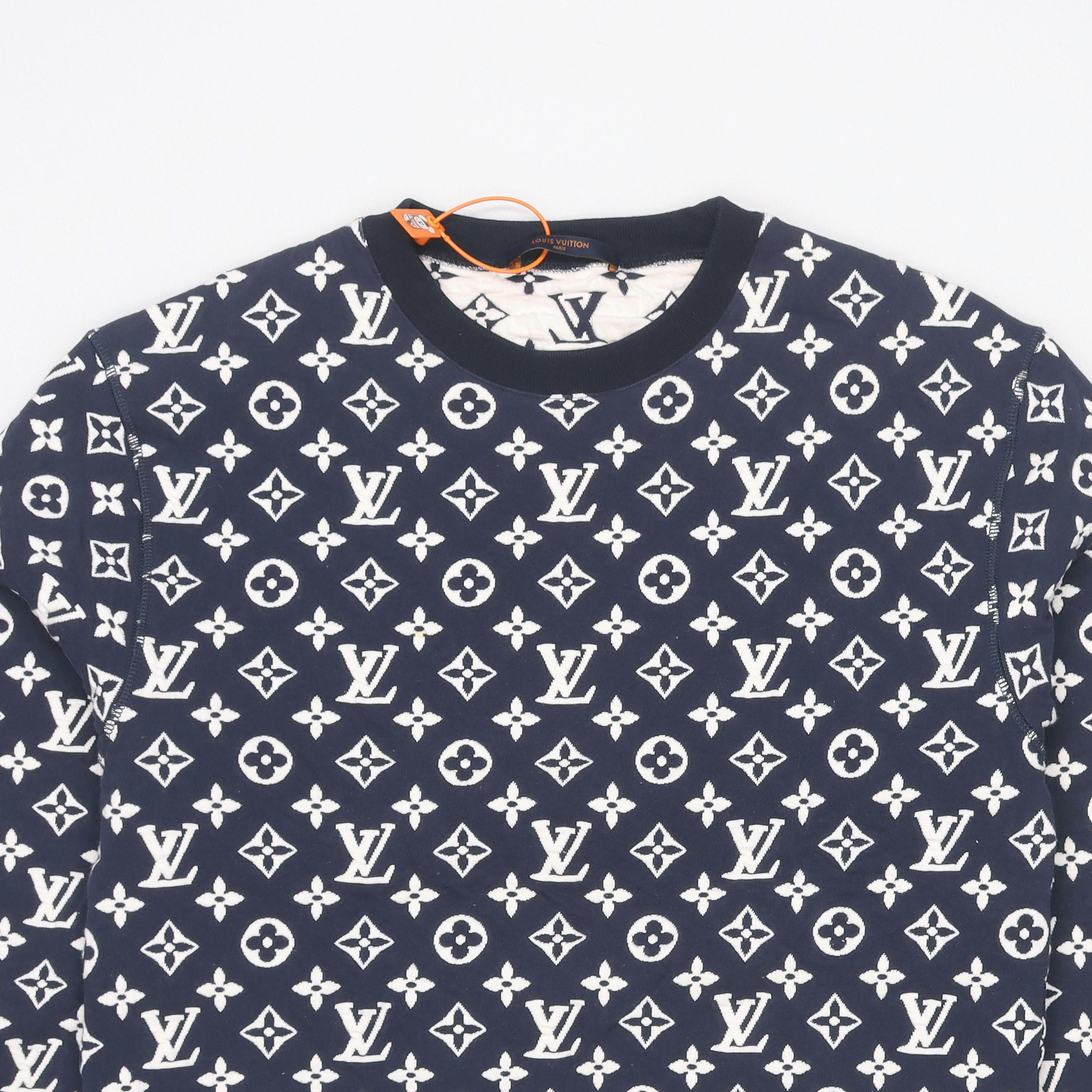 Louis Vuitton Louis Vuitton Monogram Jacquard Sweatshirt Size M Size US M / EU 48-50 / 2 - 3 Thumbnail